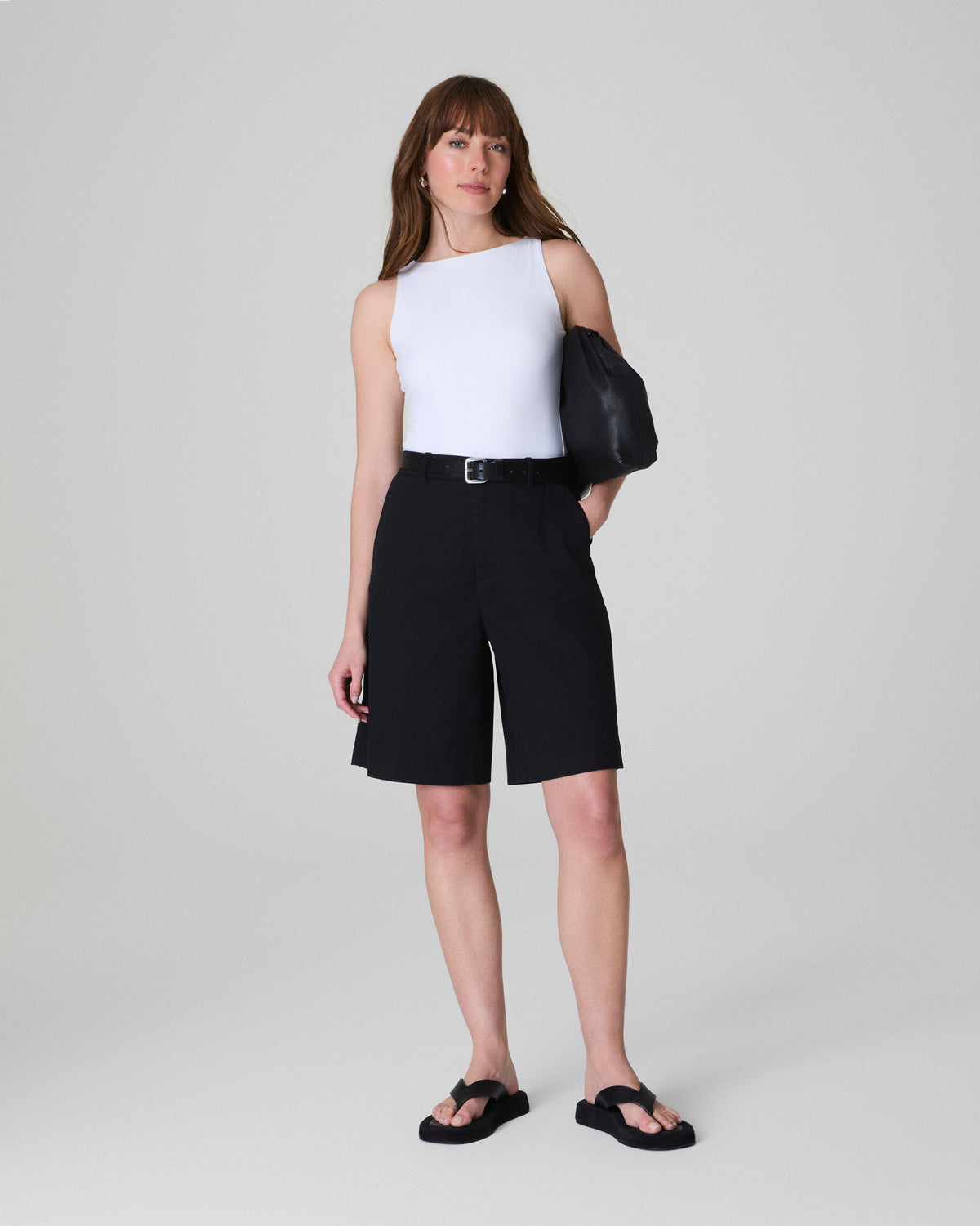 SPANXsupersmooth™ Stretch Twill Short, 9" | Classic Black