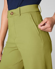 SPANXsupersmooth™ Stretch Twill Cropped Wide Leg Pant | Cypress