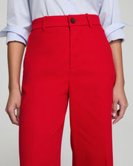SPANXsupersmooth™ Stretch Twill Cropped Wide Leg Pant | Spanx Red