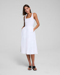 SPANXsmooth™ Jersey Scoop Neck Tank Midi Dress | Classic White