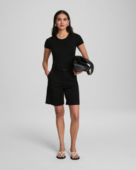 SPANXsmooth™ Jersey Crewneck Thong Bodysuit | Classic Black