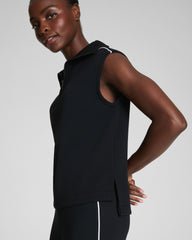 SPANX AirEssentials® Pique Sleeveless Half Zip | Very Black