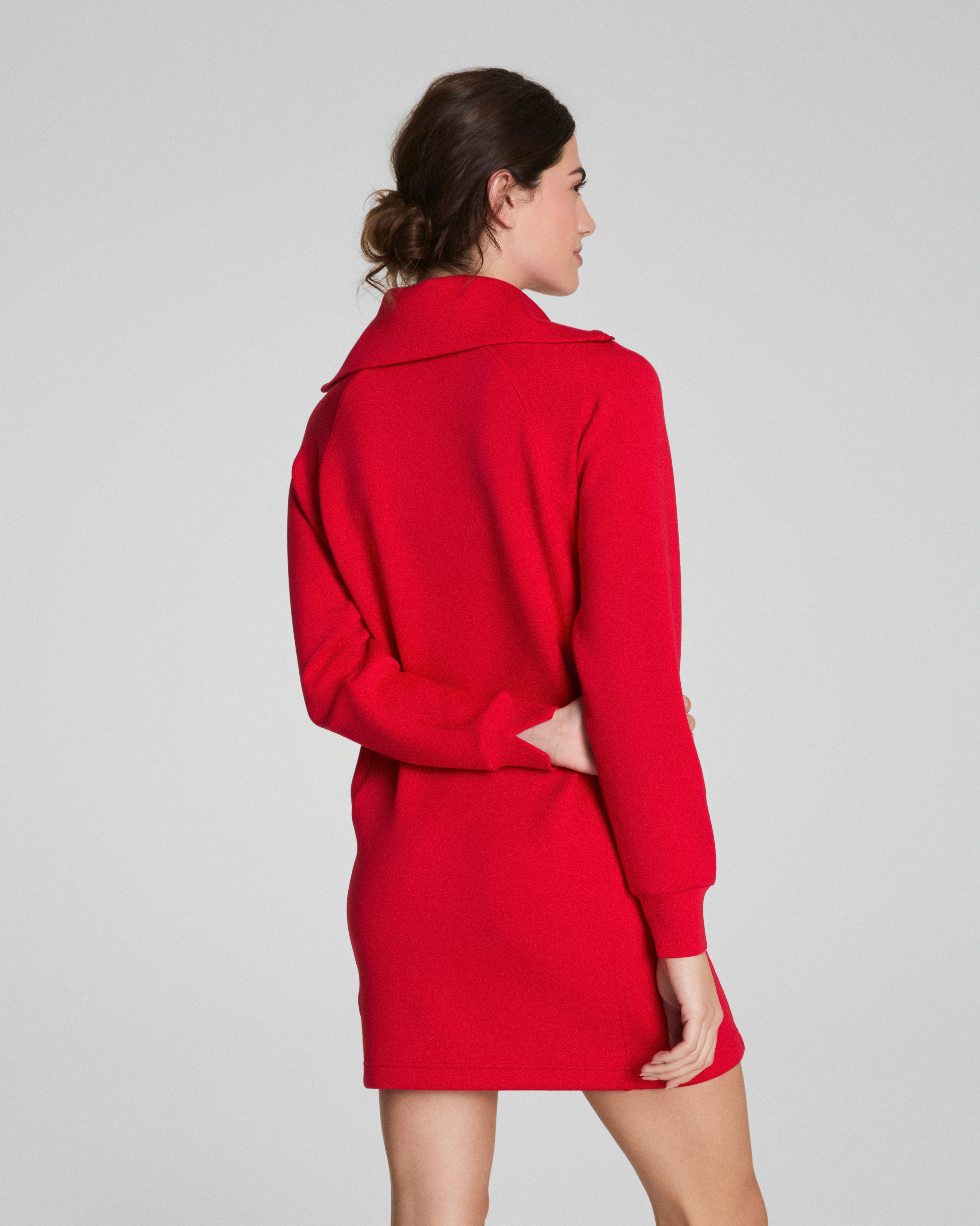 SPANX AirEssentials® Half Zip Dress | Spanx Red