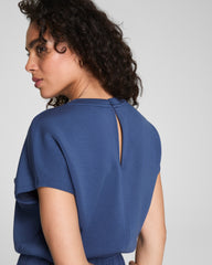 SPANX AirEssentials® Cap Sleeve Cinched Jumpsuit | Faded Indigo