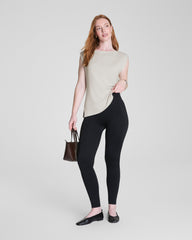 SPANXshape™ Ribbed Knit Legging | Classic Black