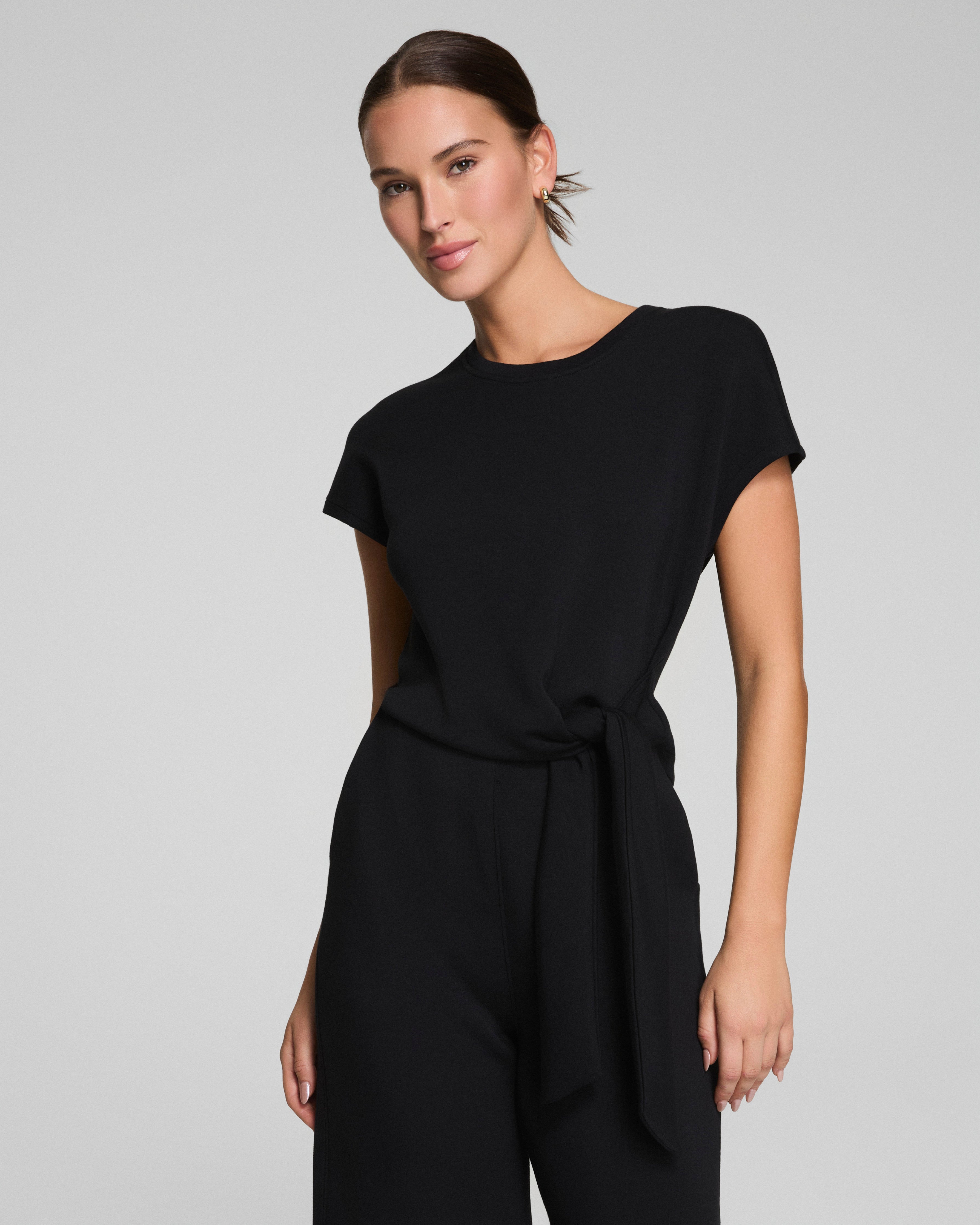 SPANX AirEssentials® Tie-Waist Jumpsuit | Very Black