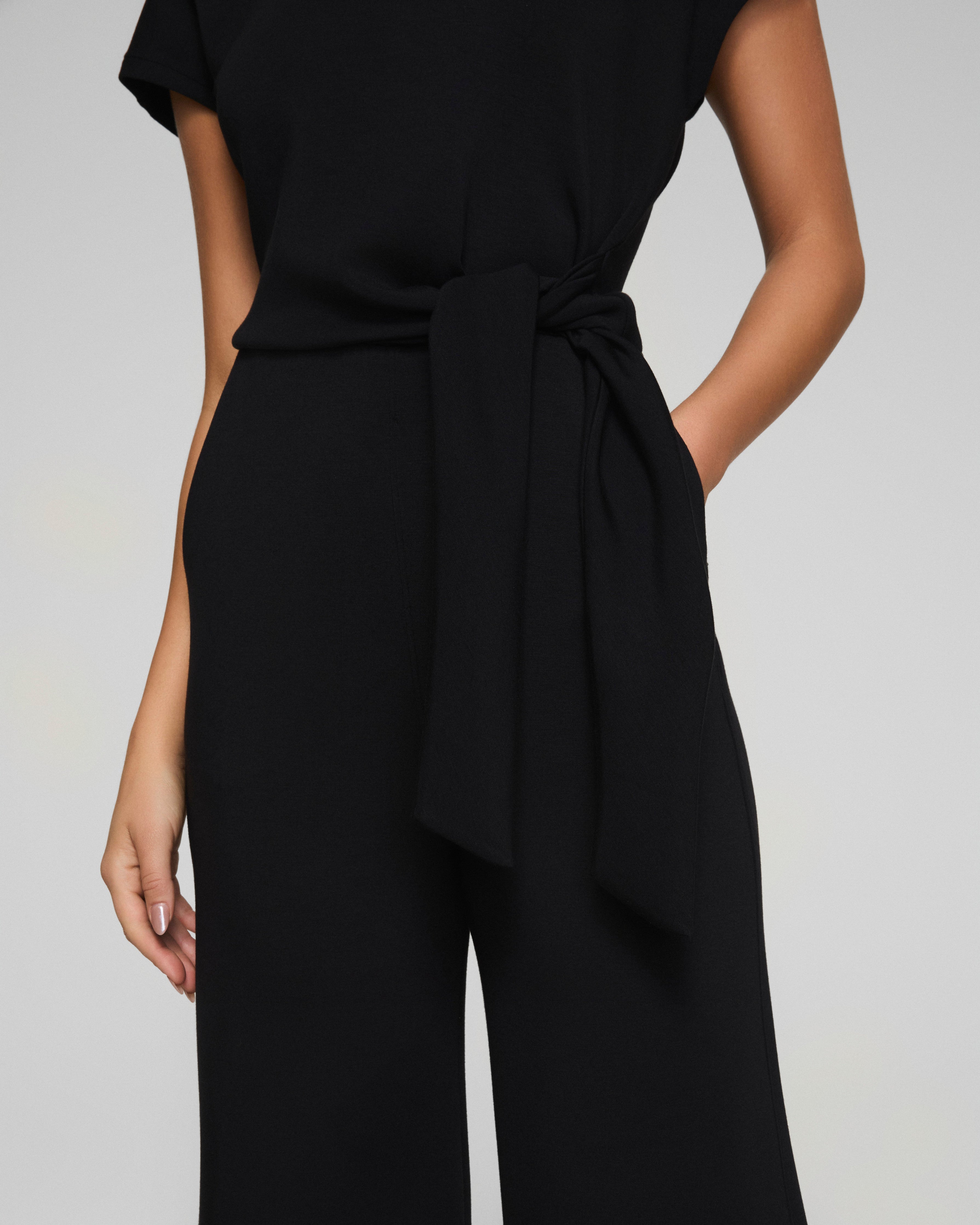 SPANX AirEssentials® Tie-Waist Jumpsuit | Very Black