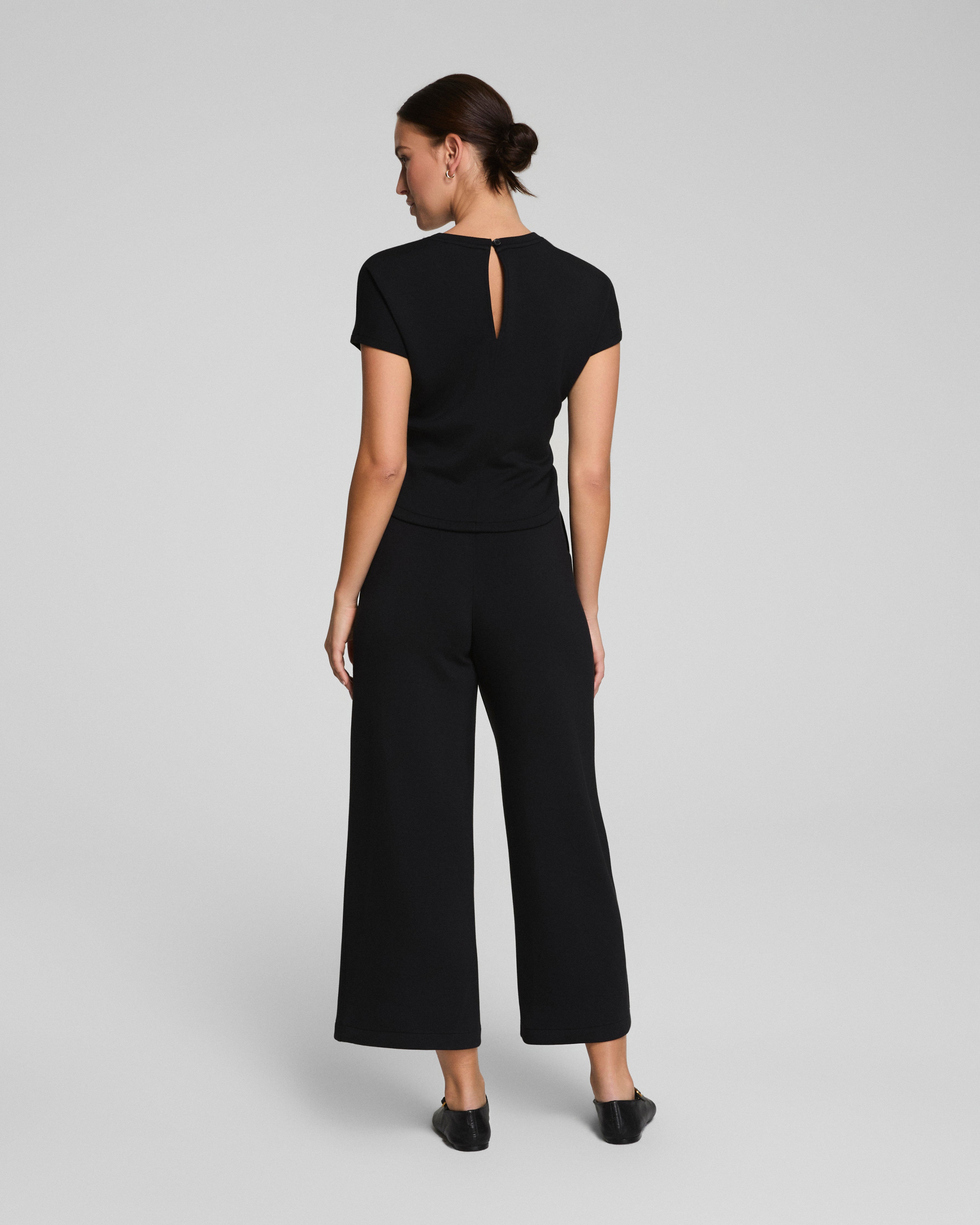 SPANX AirEssentials® Tie-Waist Jumpsuit | Very Black