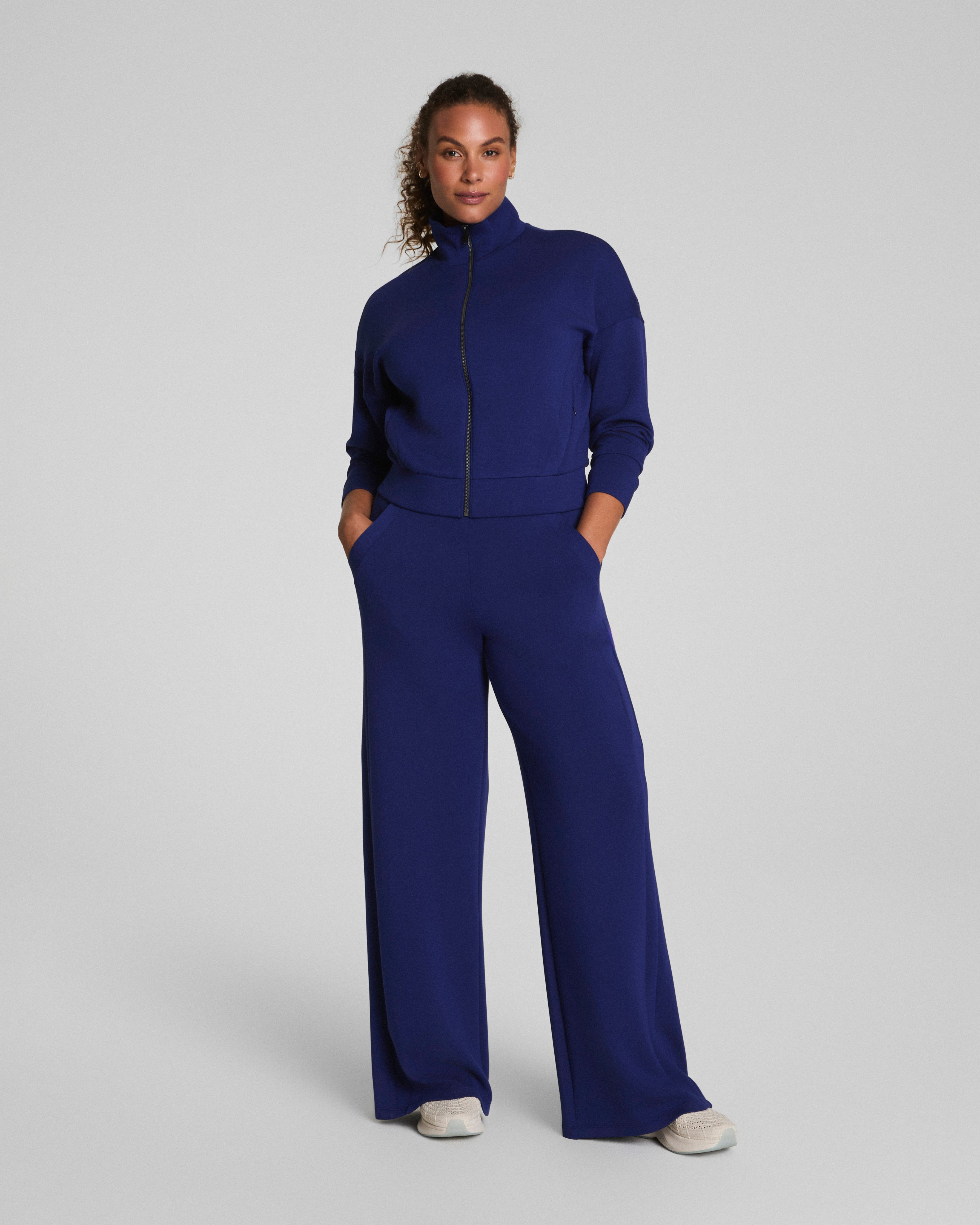 SPANX AirEssentials® Track Jacket | Midnight Iris