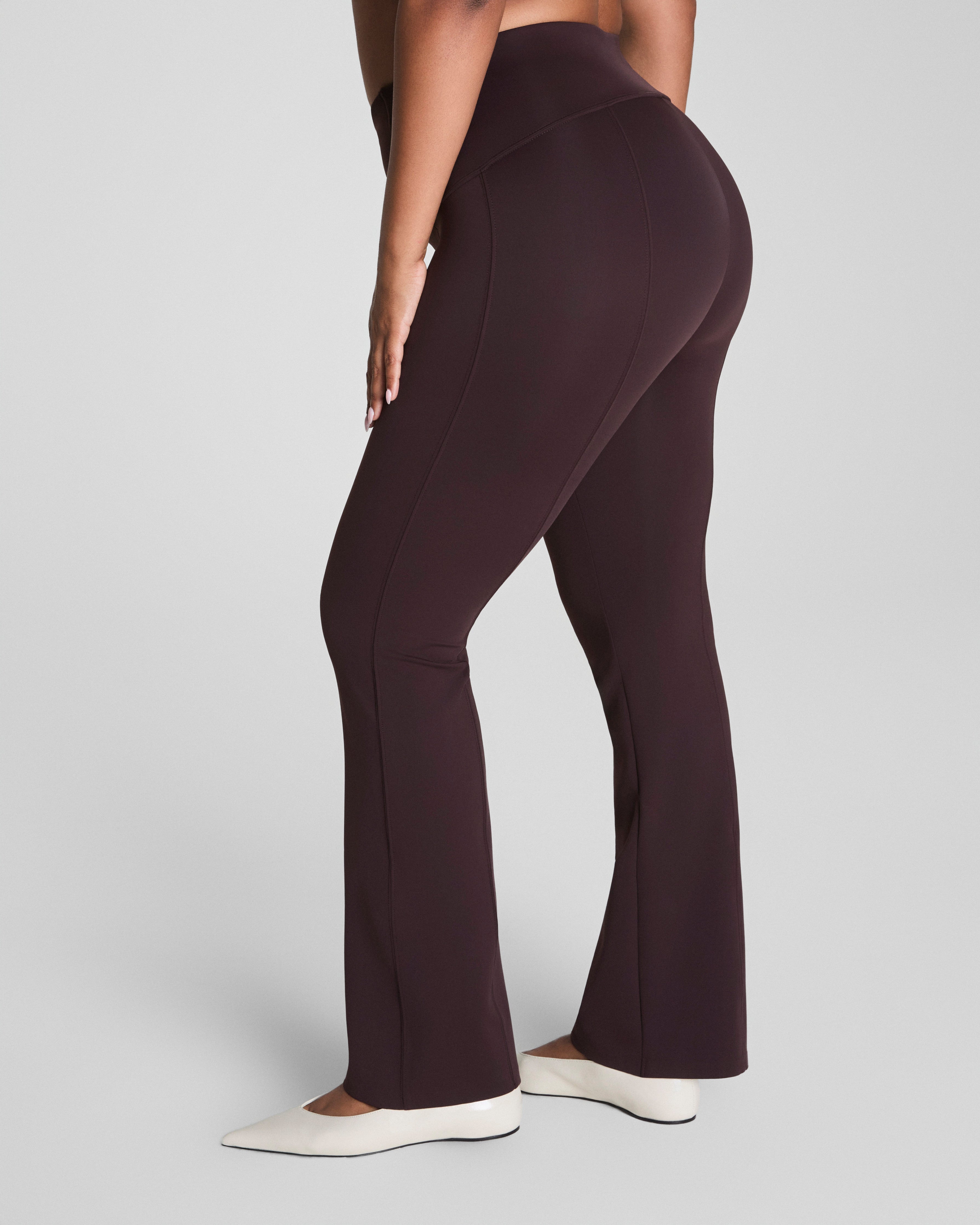 SPANXshape™ Scuba Micro Flare Legging | Truffle Brown