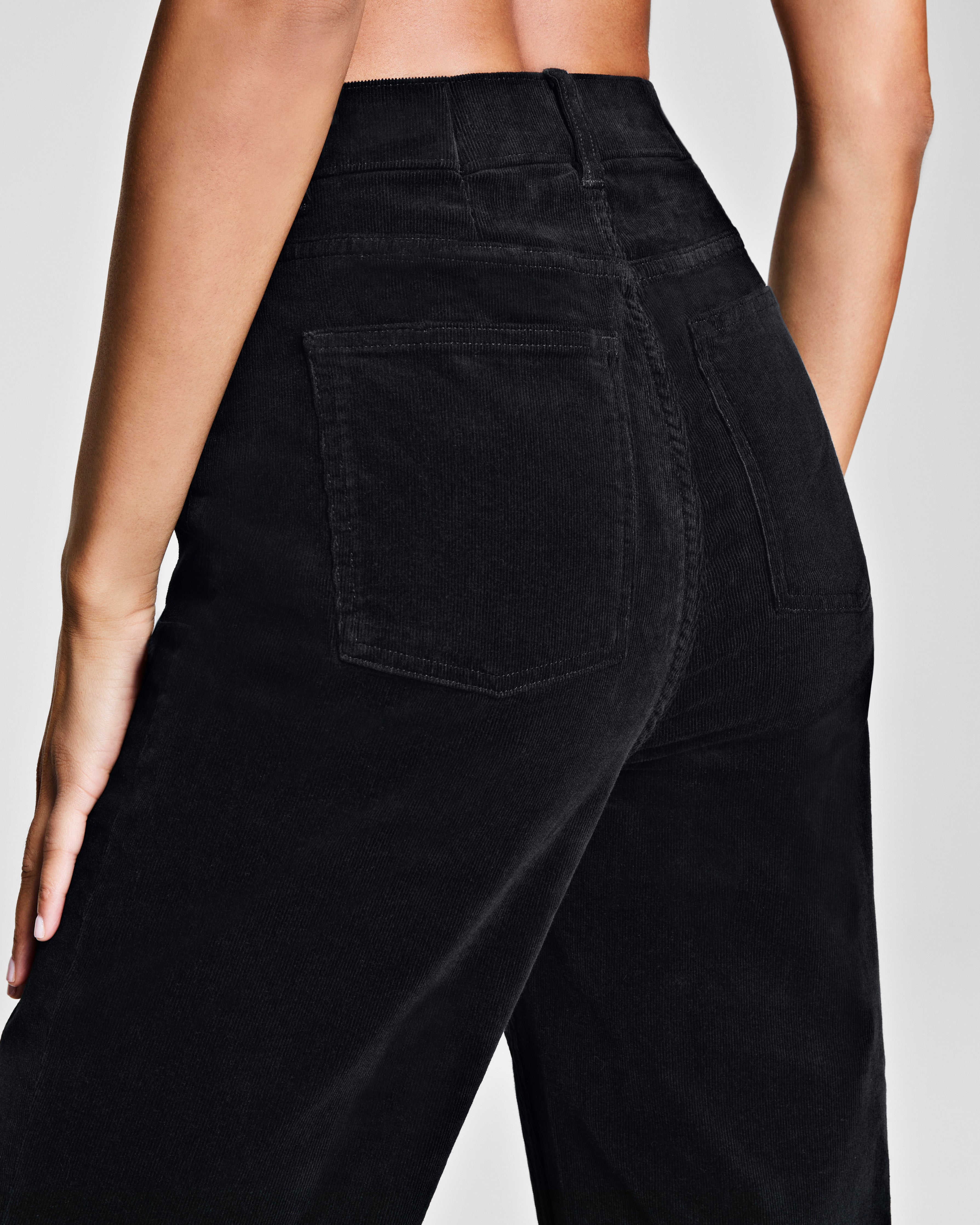 SPANXshape™ Authentic 360 Corduroy 90s Straight Leg Jeans | Classic Black