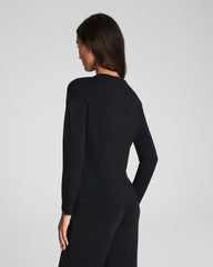 SPANX AirEssentials® Relaxed Long Sleeve Top | Very Black