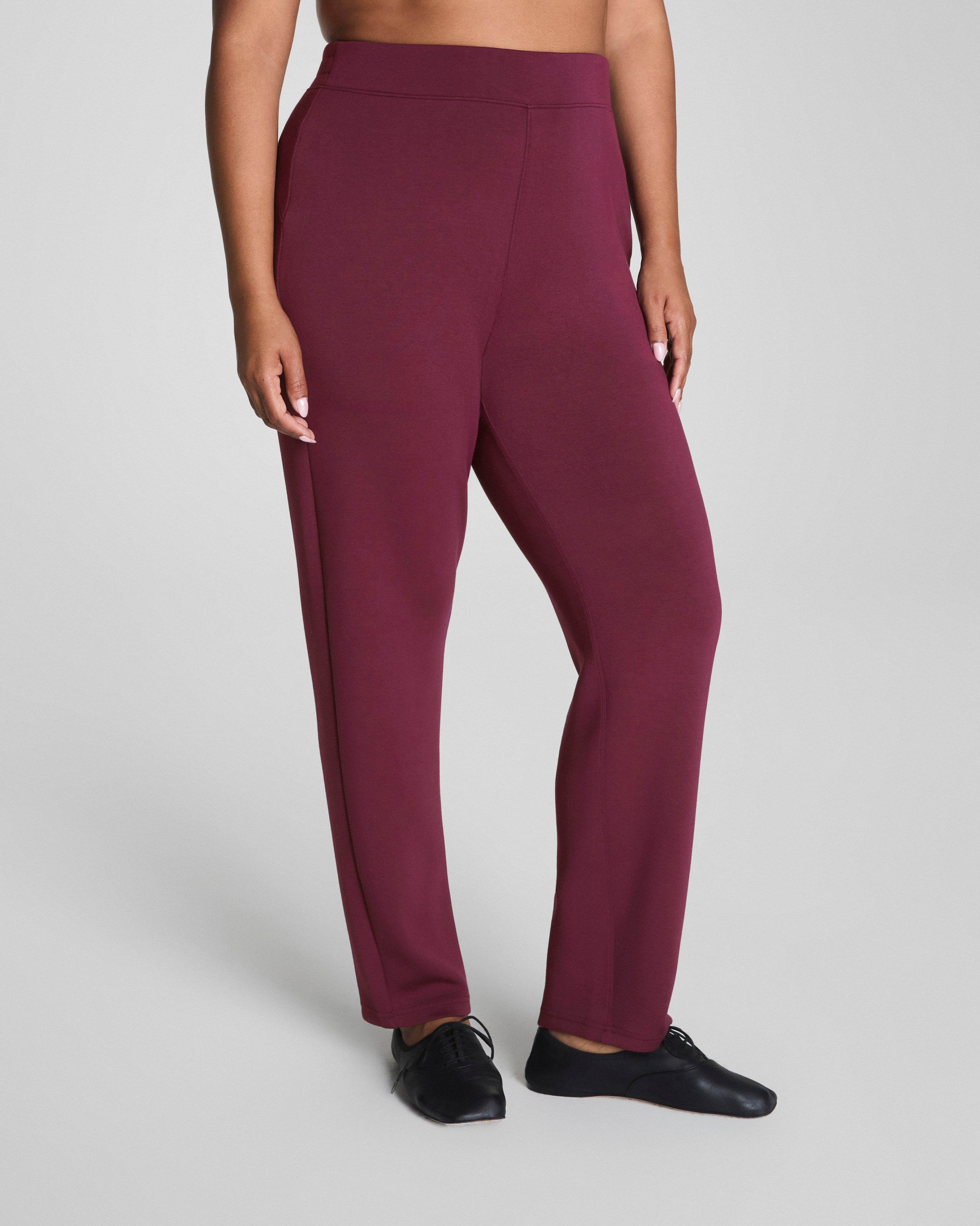 SPANX AirEssentials® Slim Straight Pant | Plum Berry