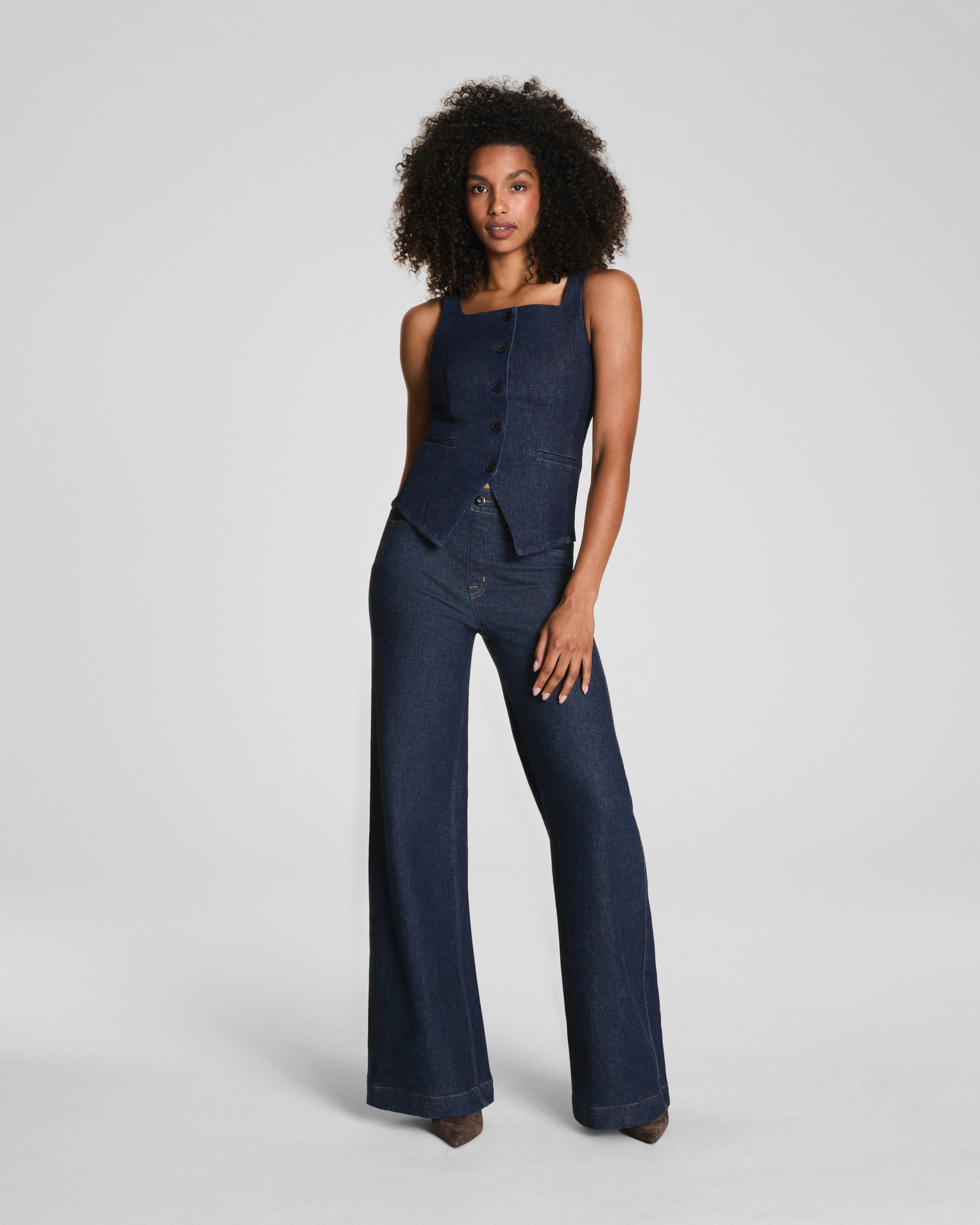 SPANX® Denim Tailored Vest | Raw Indigo