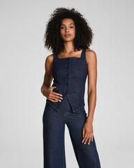SPANX® Denim Tailored Vest | Raw Indigo