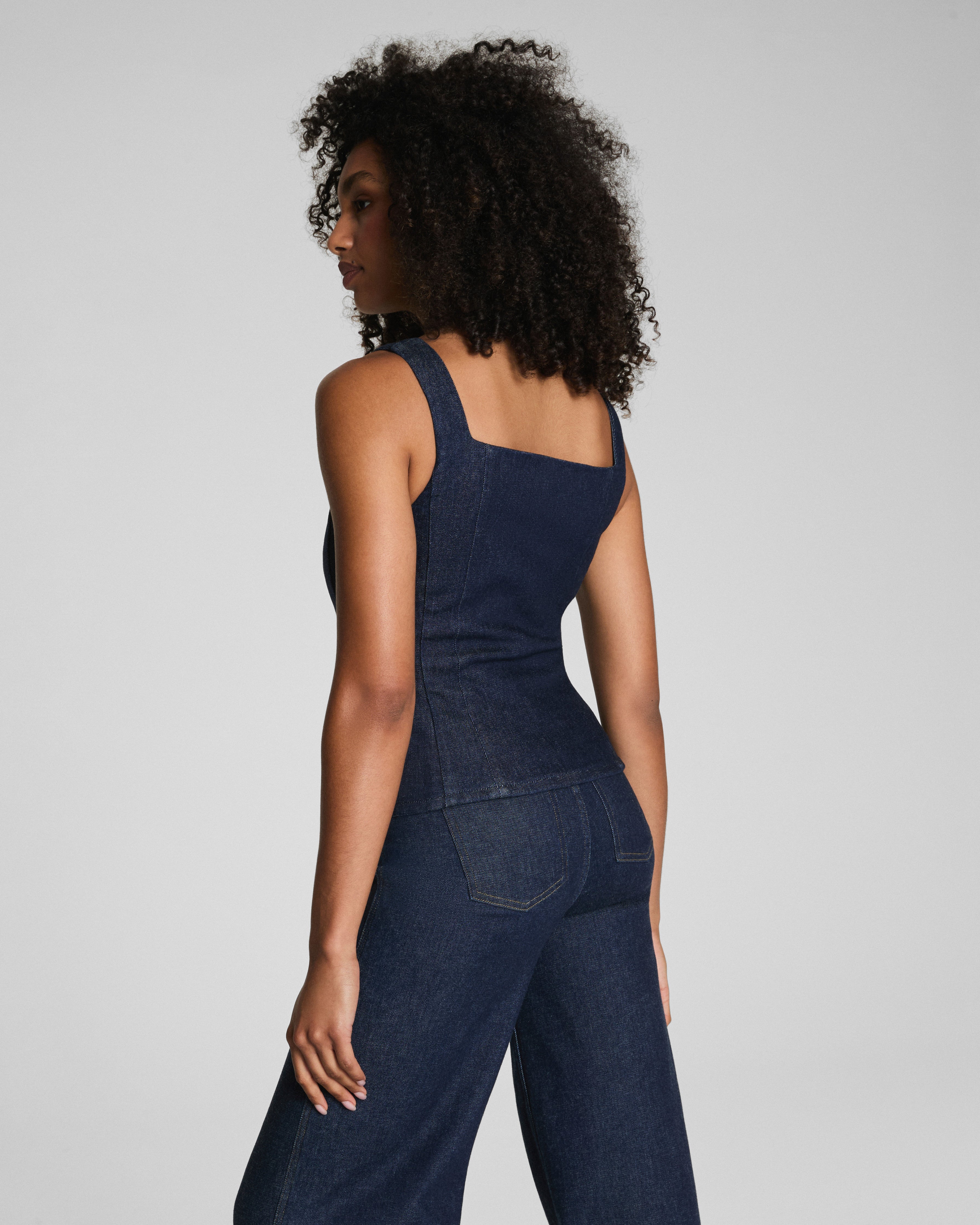 SPANX® Denim Tailored Vest | Raw Indigo