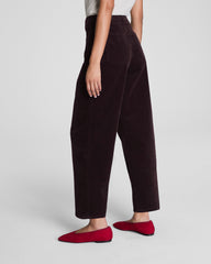 SPANXshape™ Authentic 360 Corduroy Barrel Leg Jeans | Truffle Brown