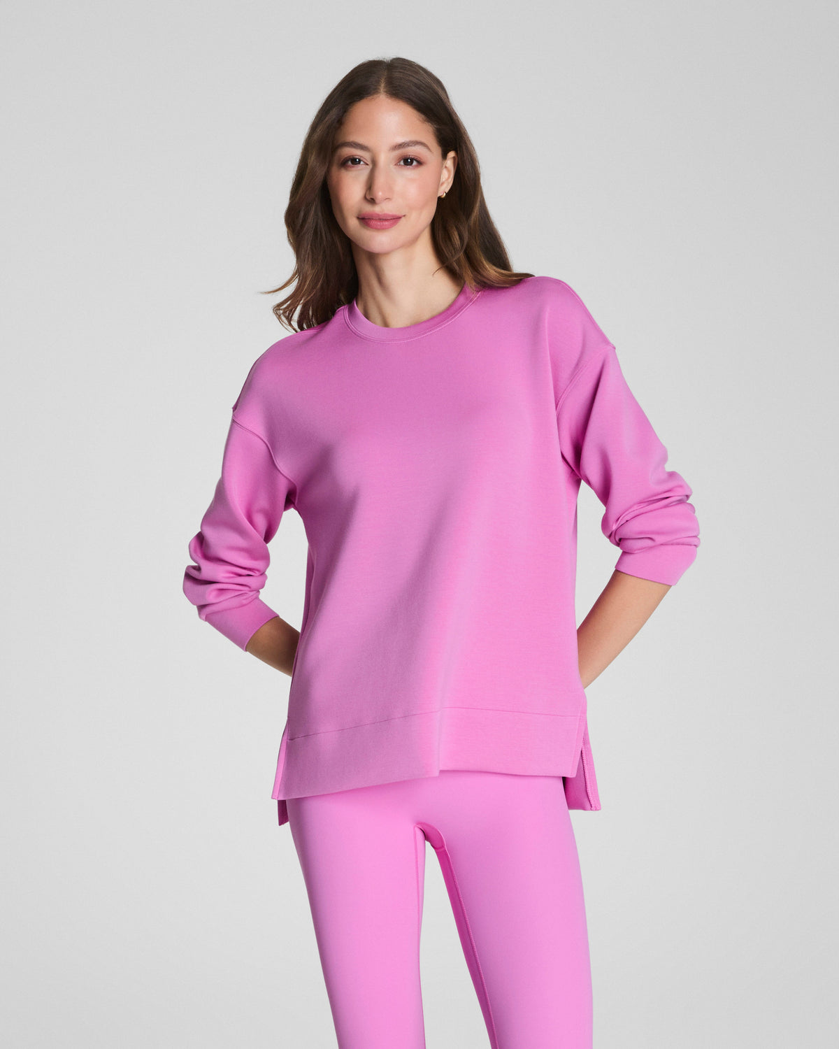 SPANX AirEssentials® Crewneck Tunic | Pink Geranium