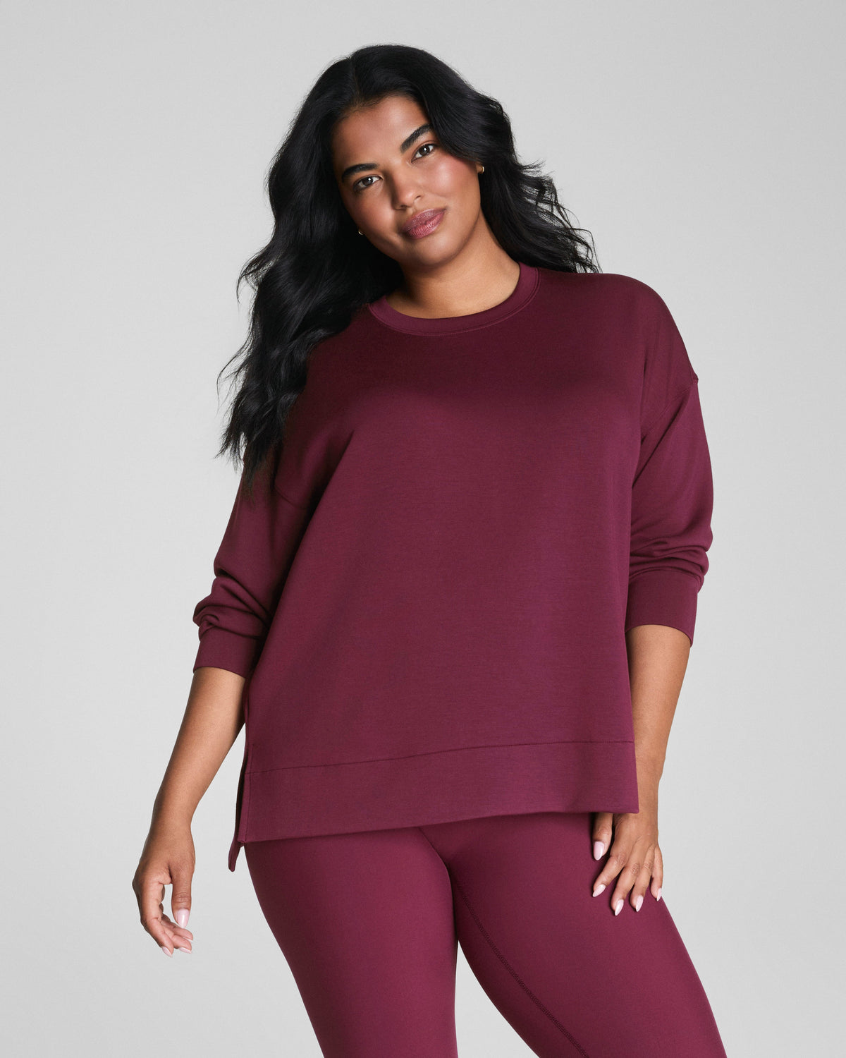 SPANX AirEssentials® Crewneck Tunic | Plum Berry