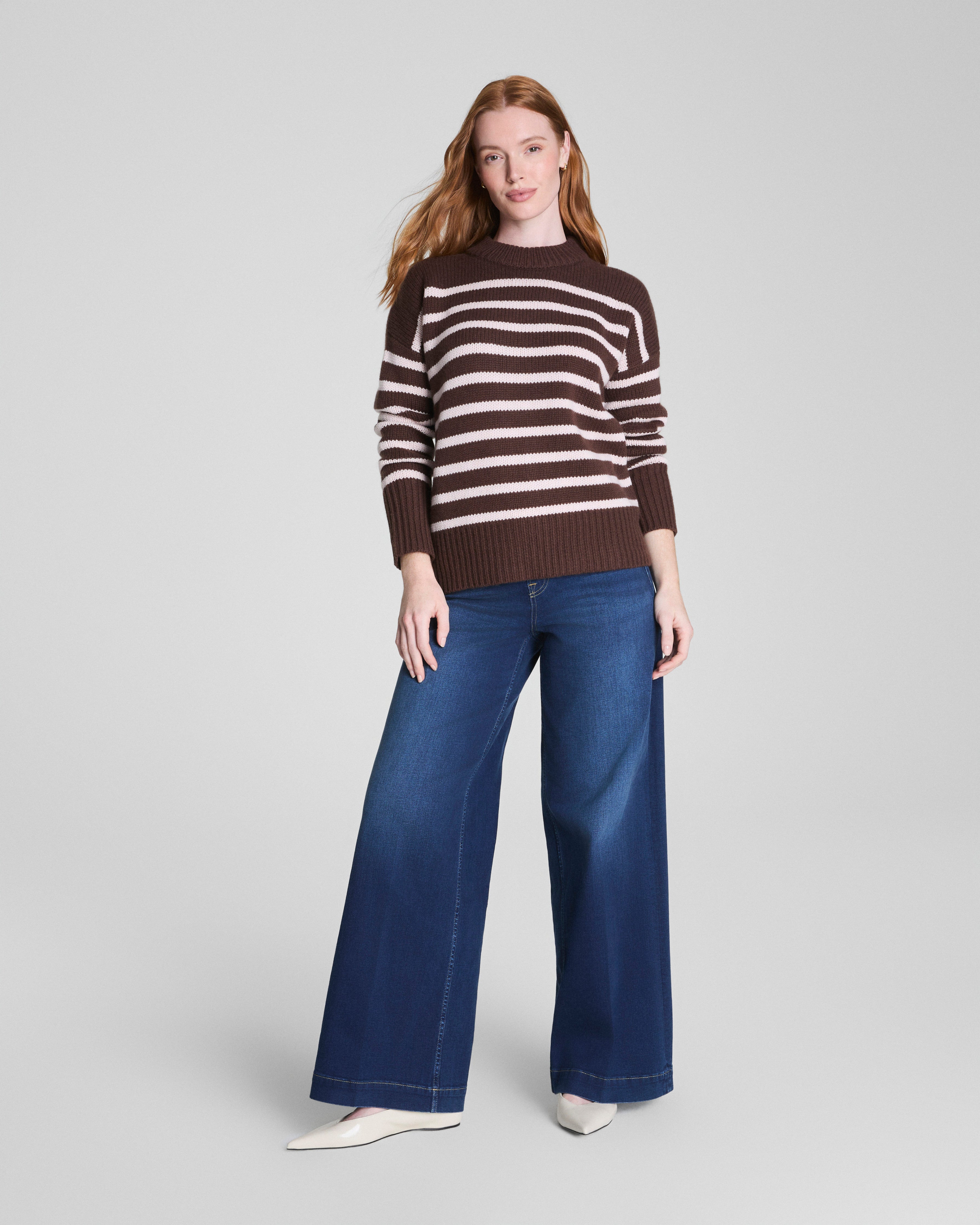 La Ligne Marin Sweater | Chocolate/Blush