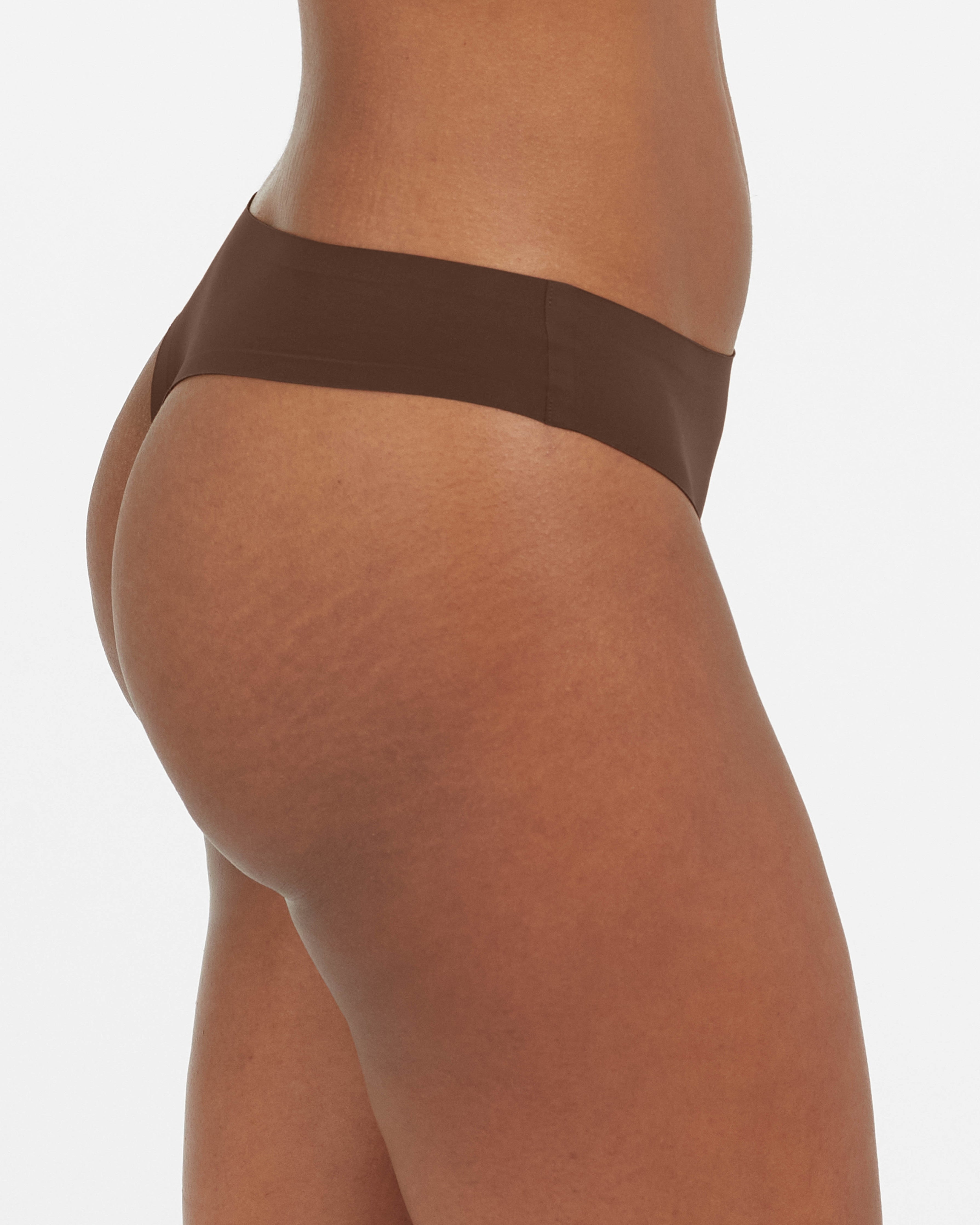 SPANXsmooth™ Fit-To-You Thong 3-Pack Box | Chestnut Brown