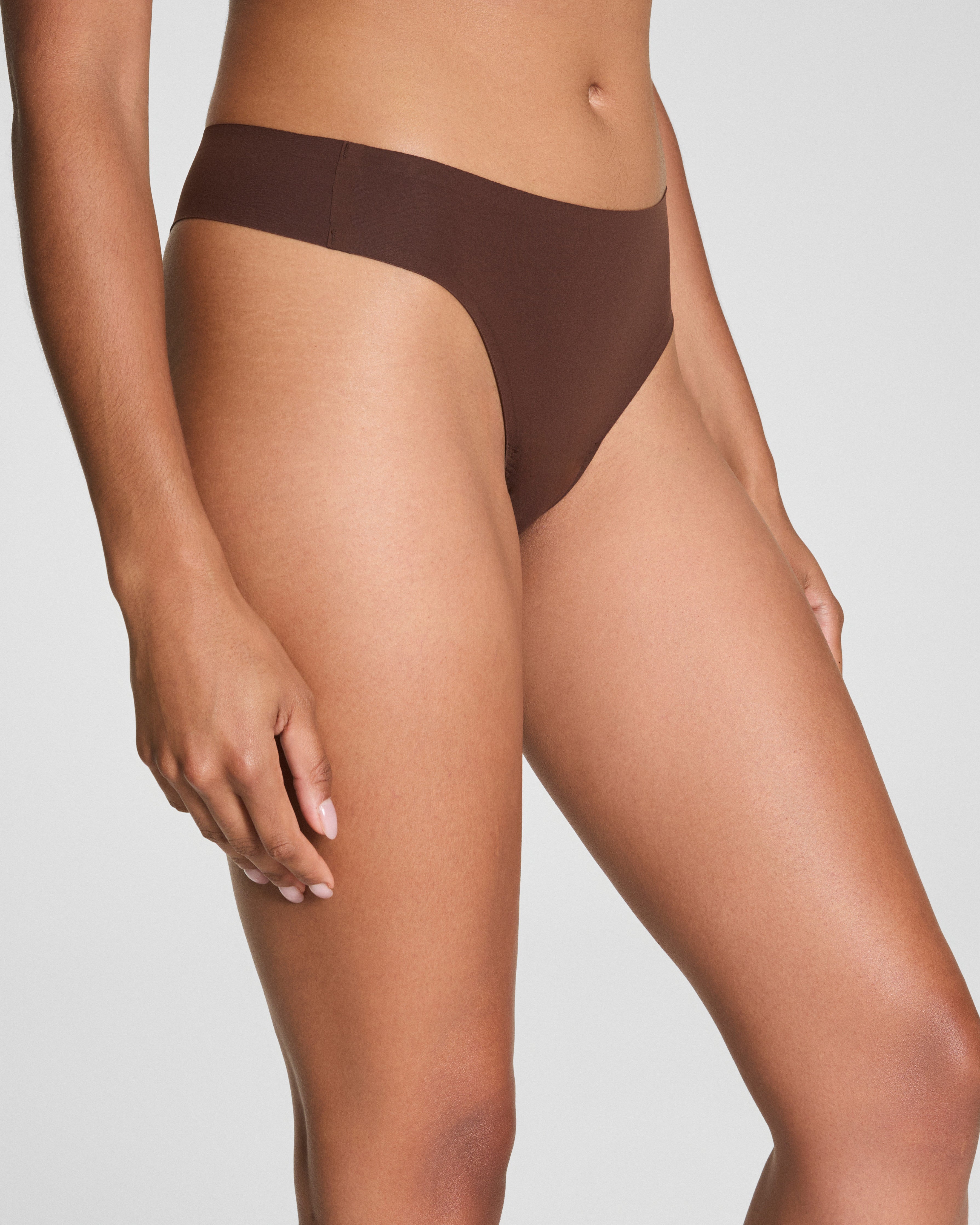 SPANXsmooth™ Fit-To-You Thong 3-Pack Box | Fleur/Red Merlot/Espresso