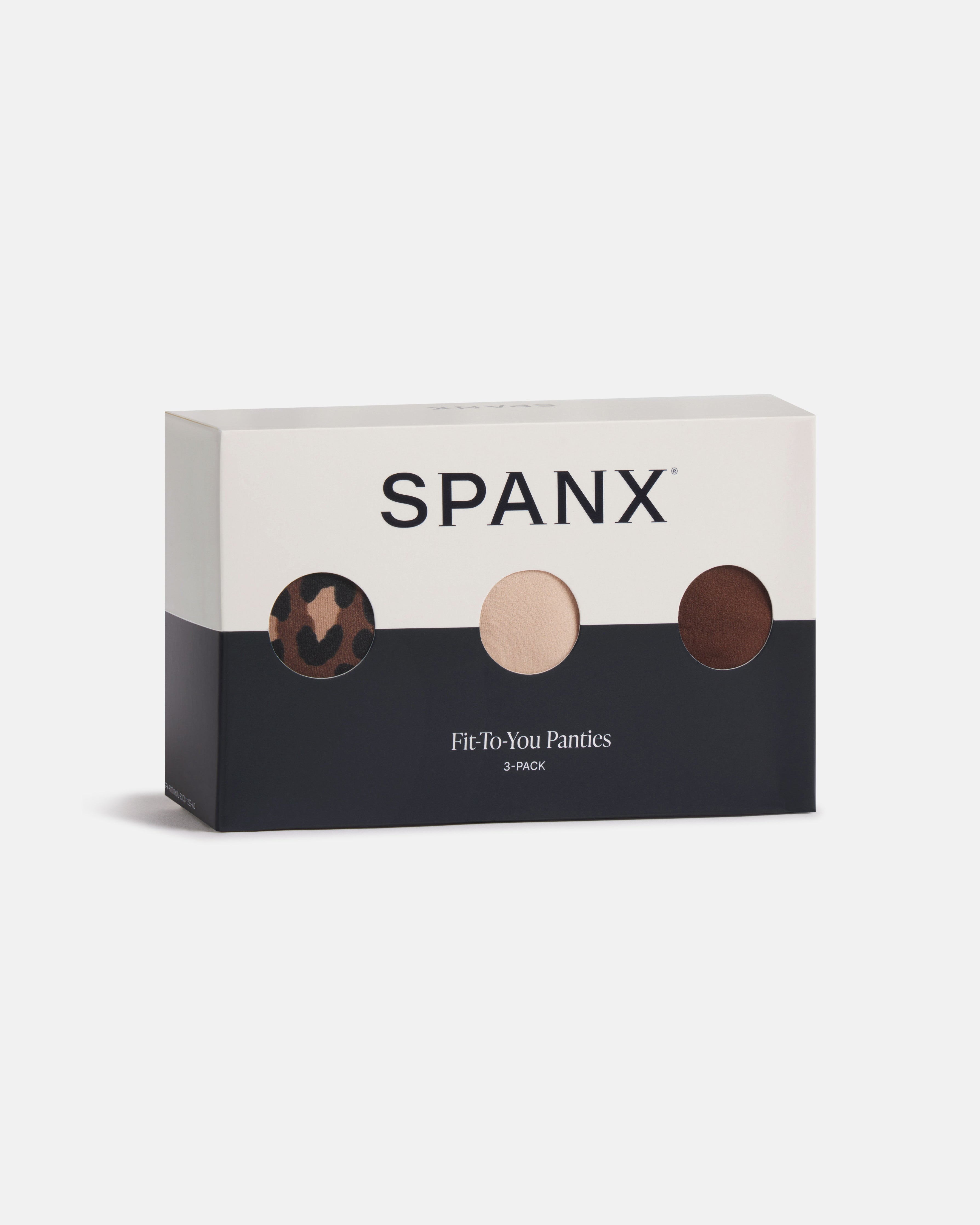 SPANXsmooth™ Fit-To-You Brief 3-Pack Box | Iconic Leopard/Naked 2.0/Espresso