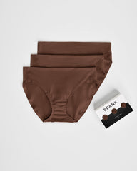 SPANXsmooth™ Fit-To-You Bikini 3-Pack Box | Chestnut Brown