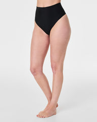 SPANXshape™ Sheer Control Thong | Very Black