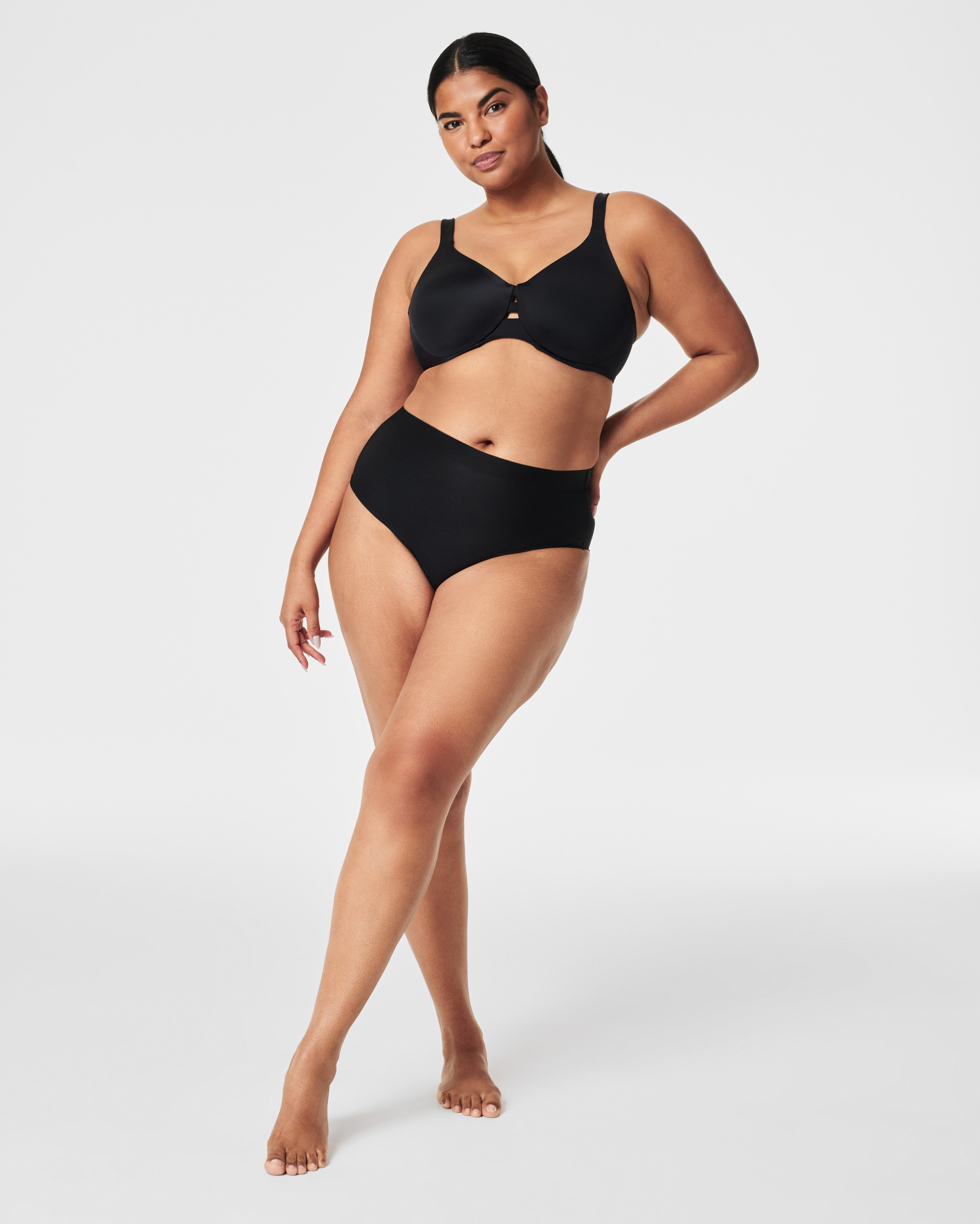 SPANXshape™ Sheer Control Bikini | Very Black