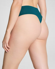SPANXsupersmooth™ Undie-tectable® Supima® Cotton Thong | Emerald Bay