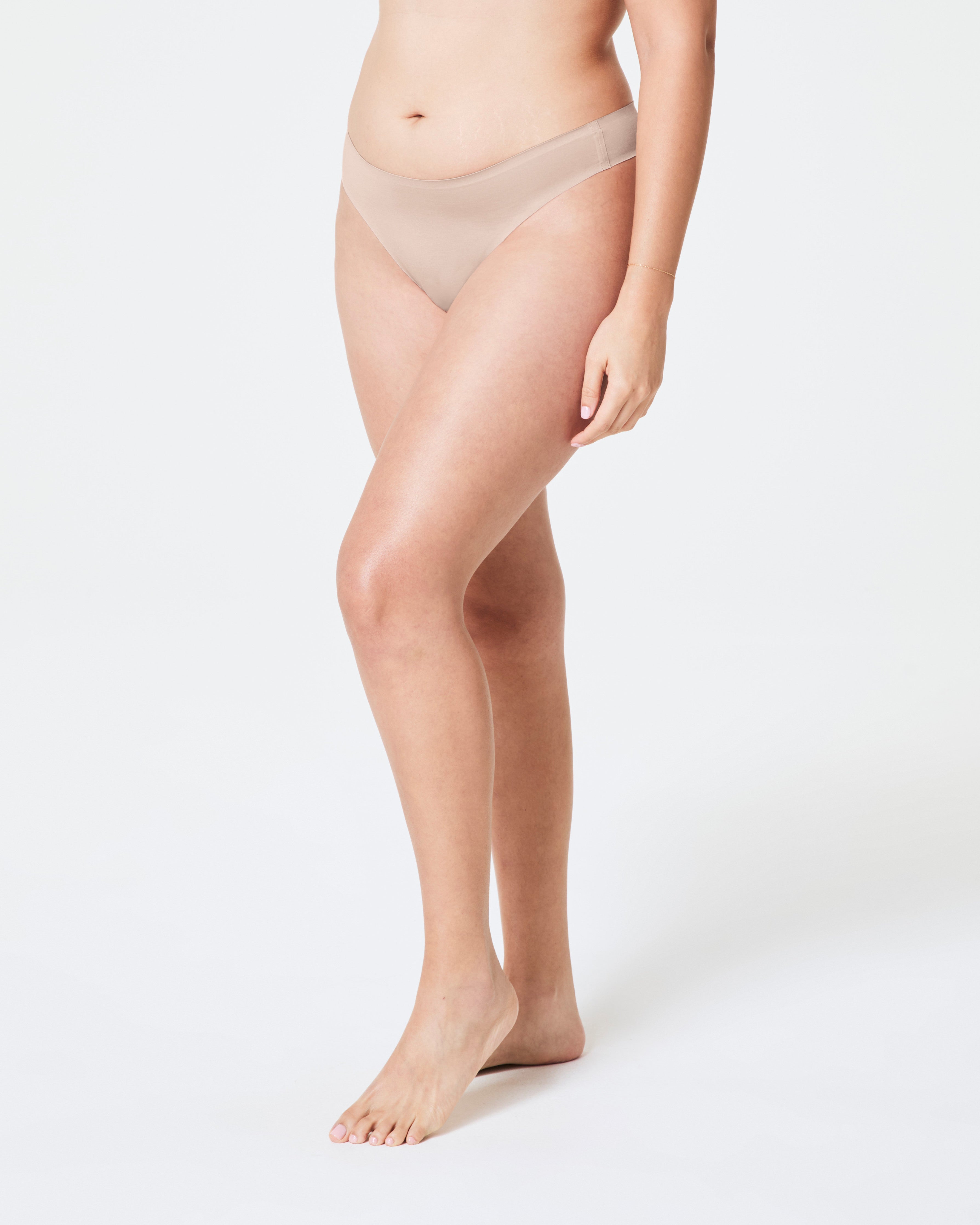 SPANXsmooth™ Fit-To-You Modal Thong 3-Pack Box | Champagne Beige