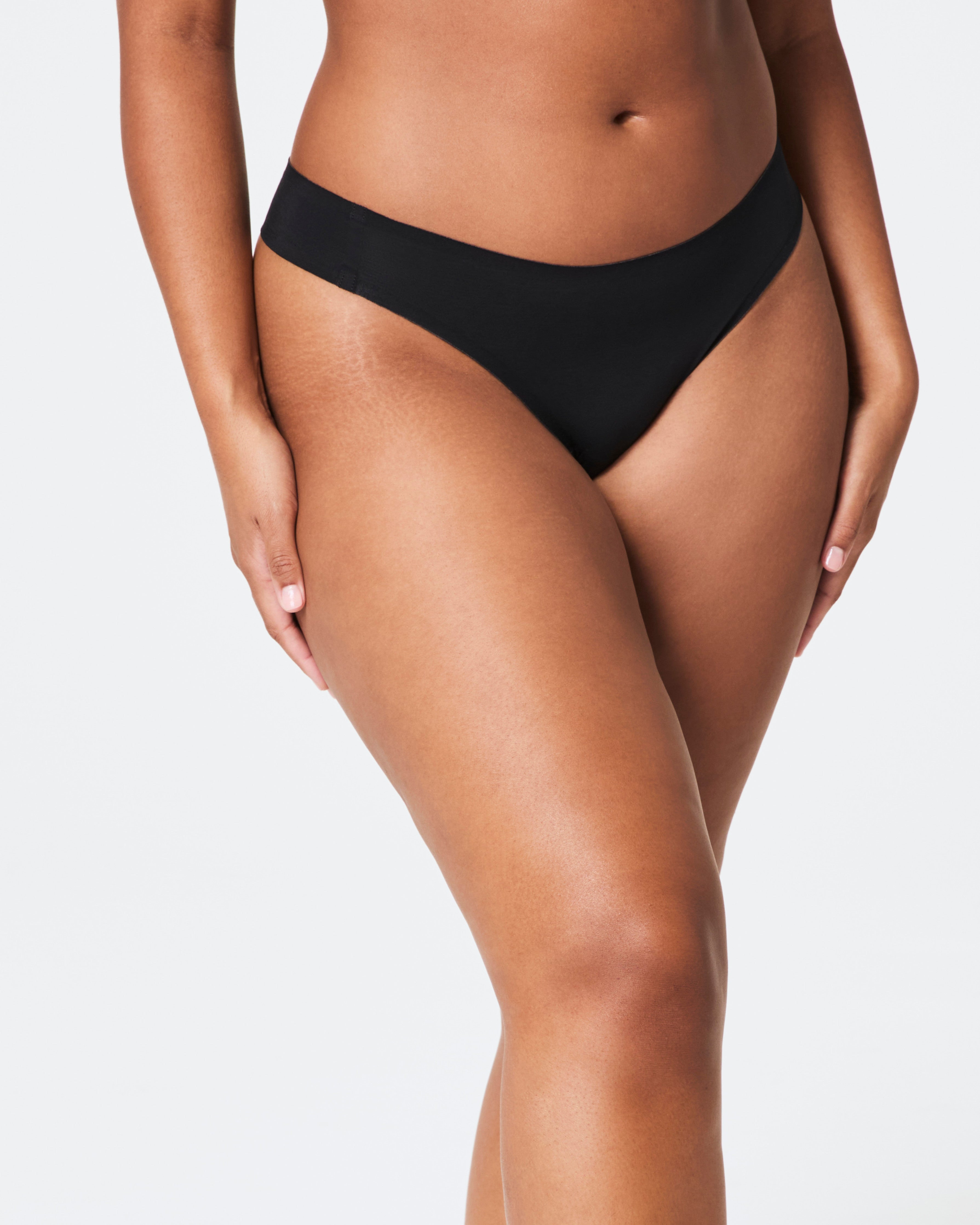 SPANXsmooth™ Fit-To-You Modal Thong 3-Pack Box | Very Black