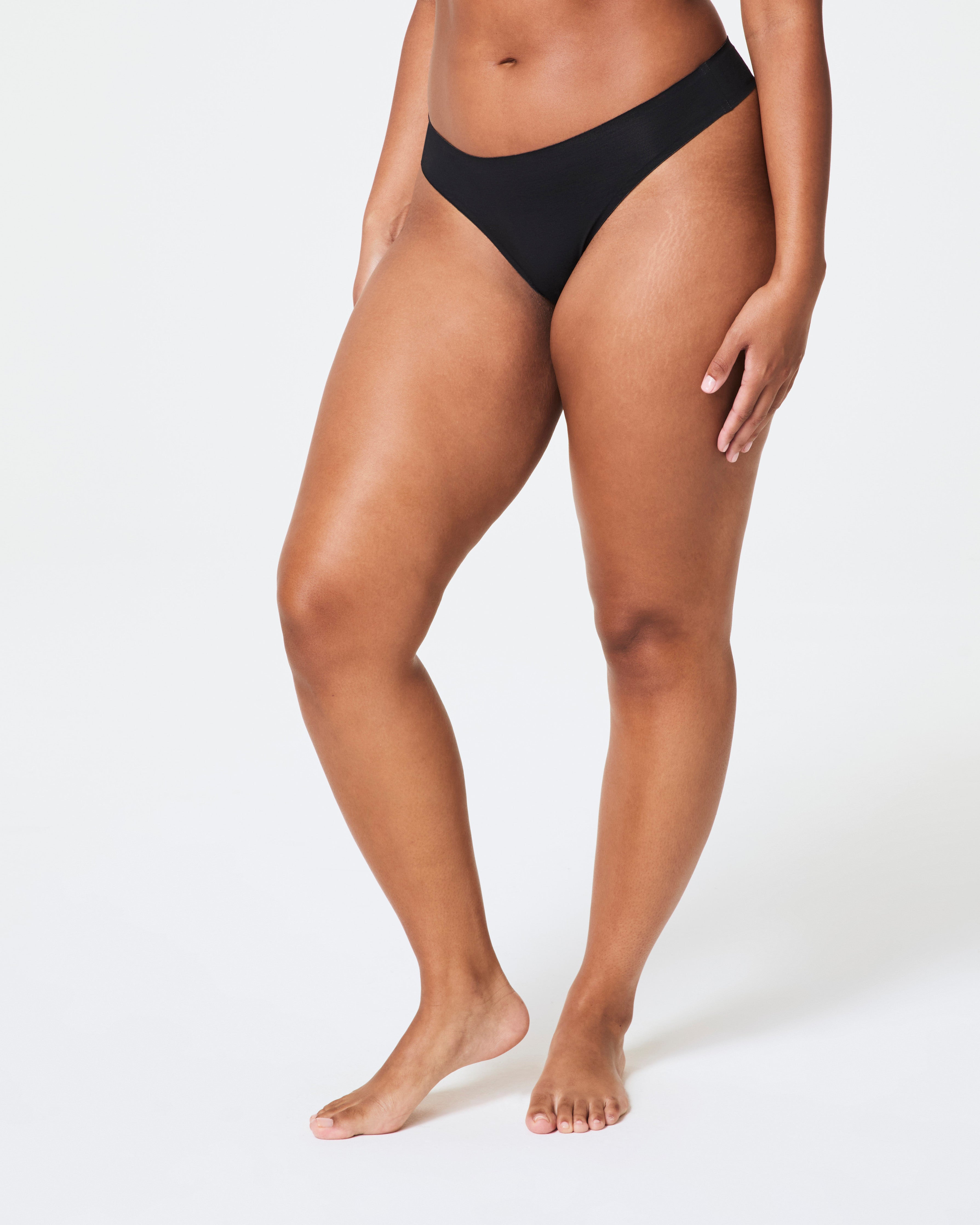 SPANXsmooth™ Fit-To-You Modal Thong 3-Pack Box | Very Black