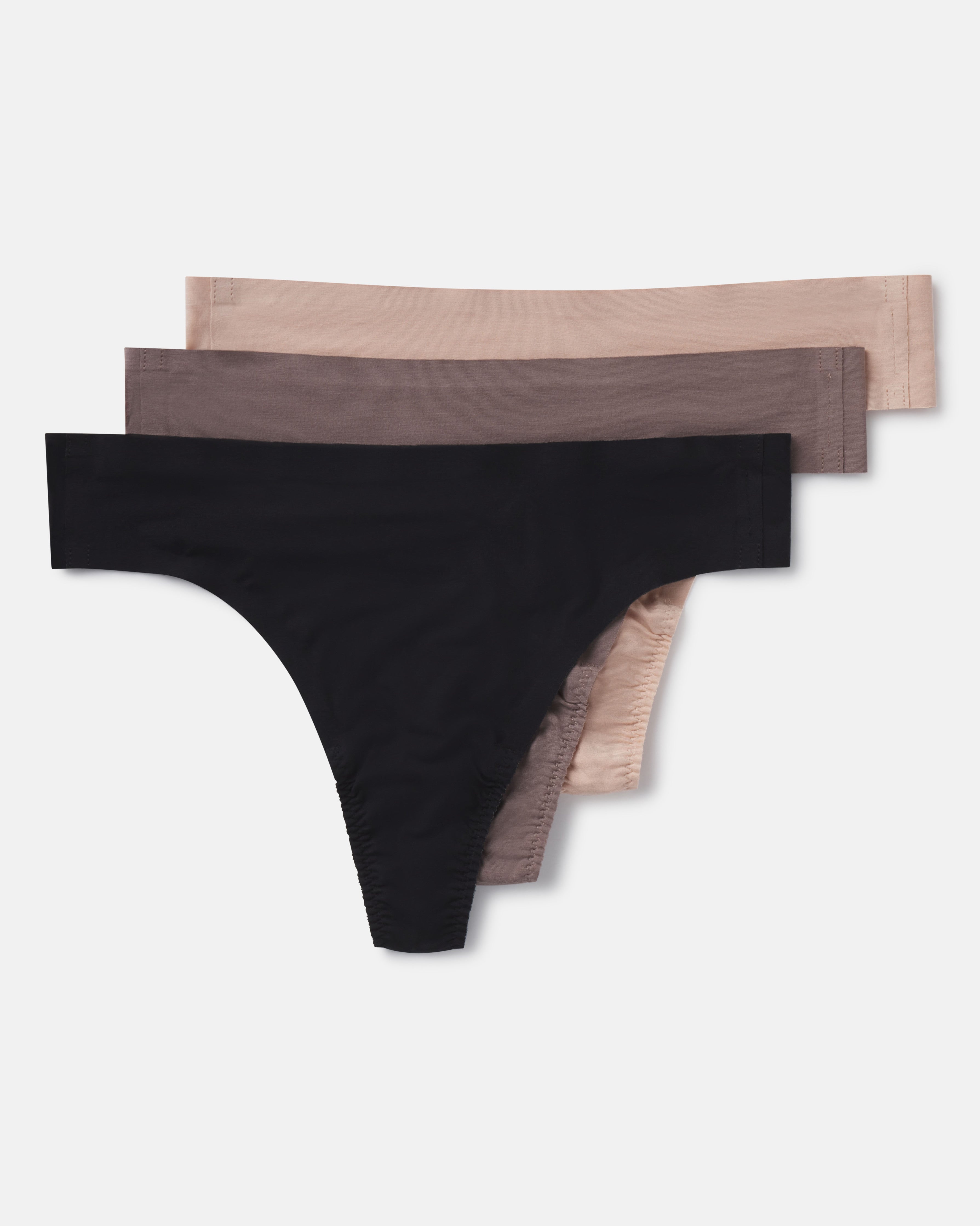 SPANXsmooth™ Fit-To-You Modal Thong 3-Pack Box