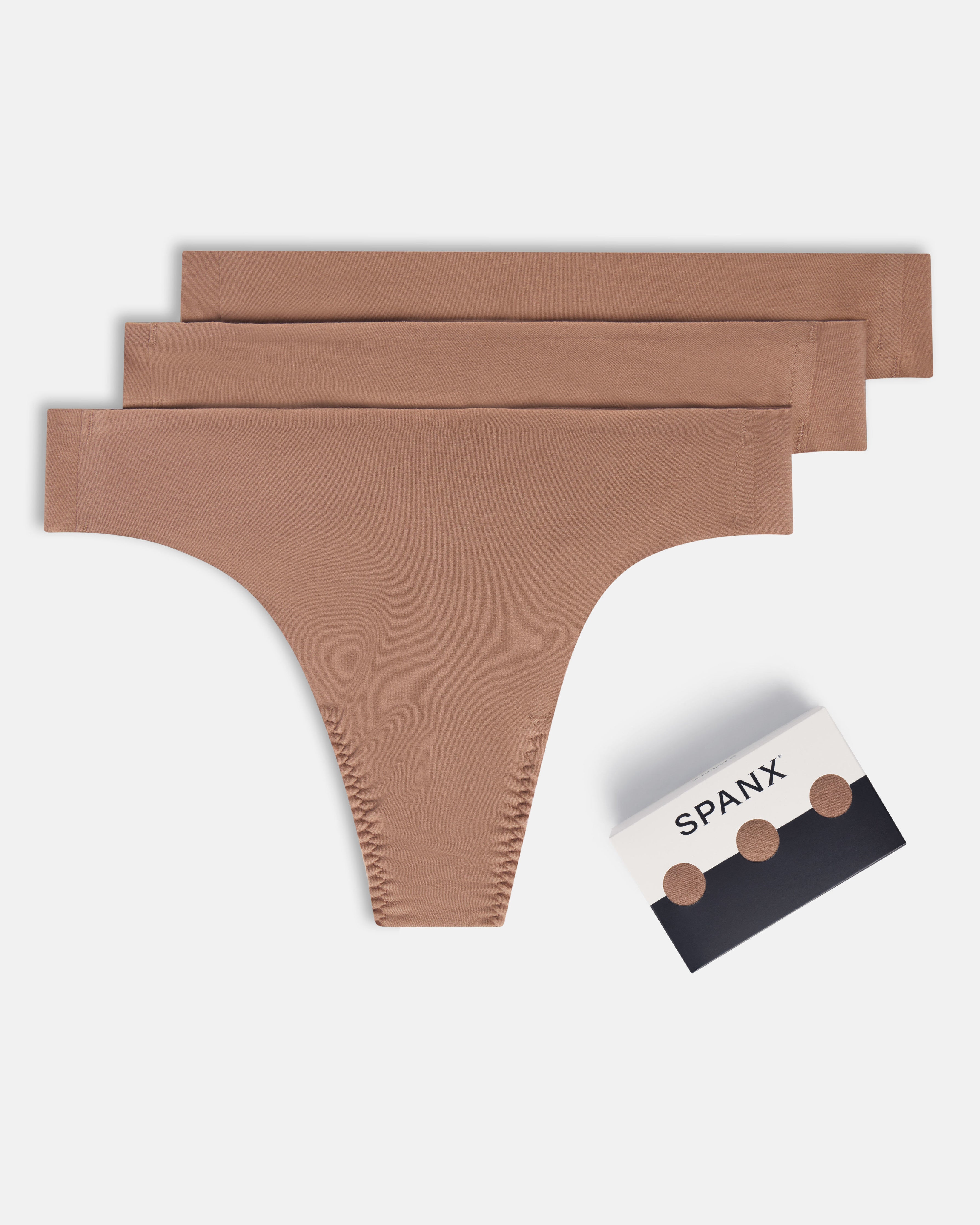 SPANXsmooth™ Fit-To-You Supima® Cotton Thong 3-Pack Box