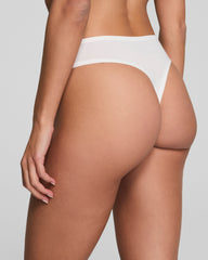 SPANXsmooth™ Fit-To-You Supima® Cotton Thong 3-Pack | Powder/Toasted Oatmeal/Very Black