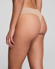 SPANXsmooth™ Fit-To-You Supima® Cotton Thong 3-Pack | Toasted Oatmeal