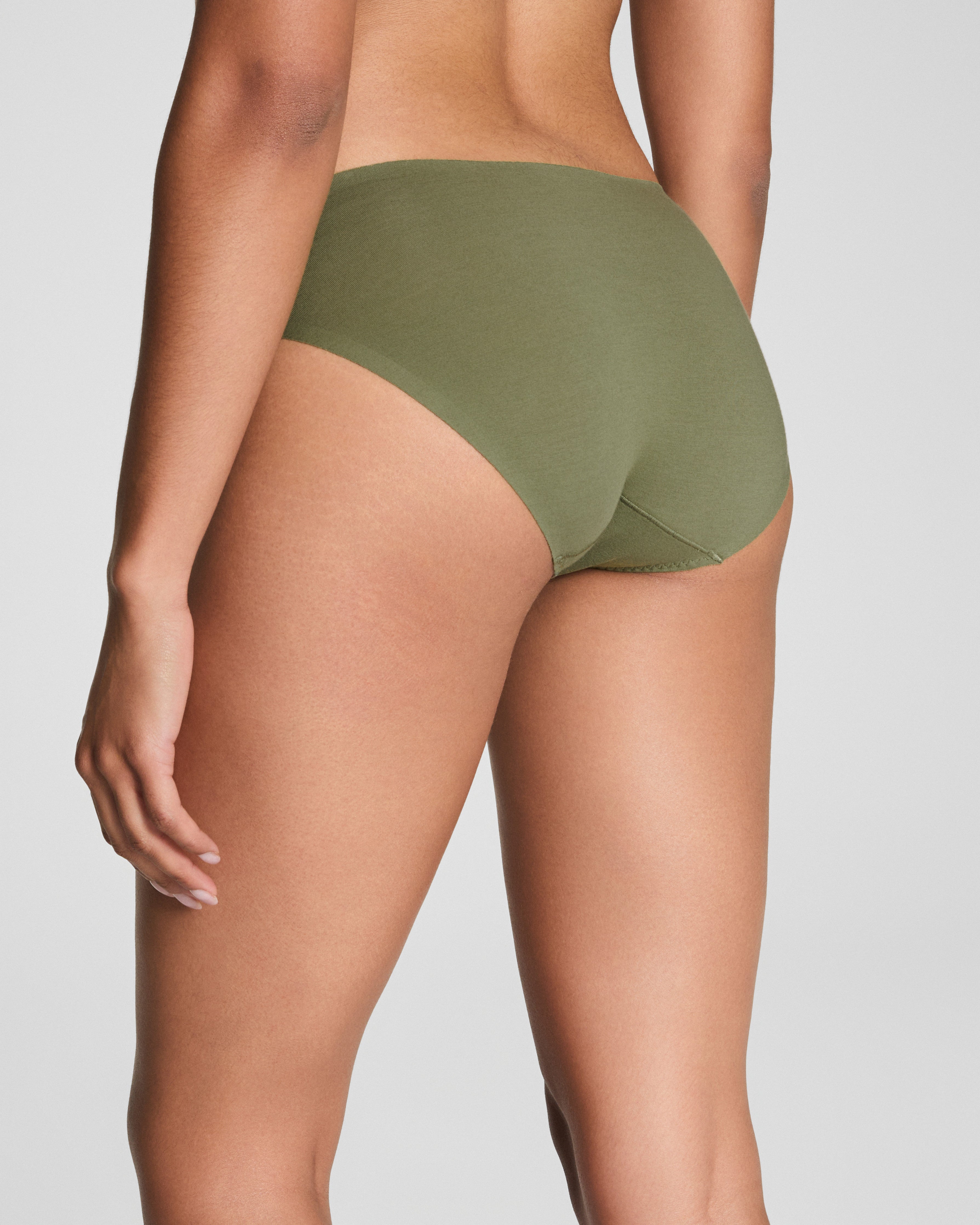 SPANXsmooth™ Fit-To-You Supima® Cotton Bikini 3-Pack | Olive Leaf/Walnut/Earth Stone