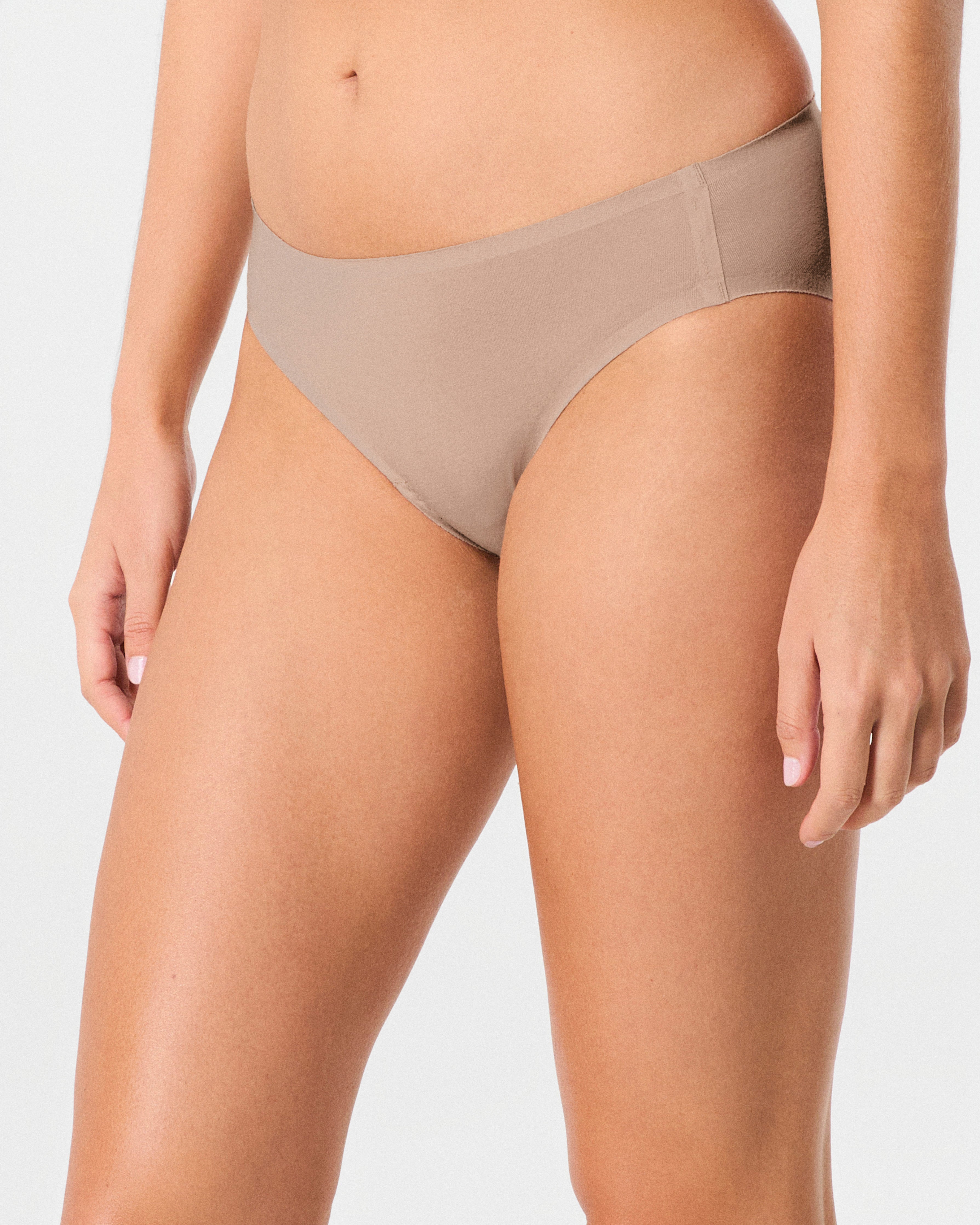 SPANXsmooth™ Fit-To-You Supima® Cotton Bikini 3-Pack | Powder/Toasted Oatmeal/Very Black