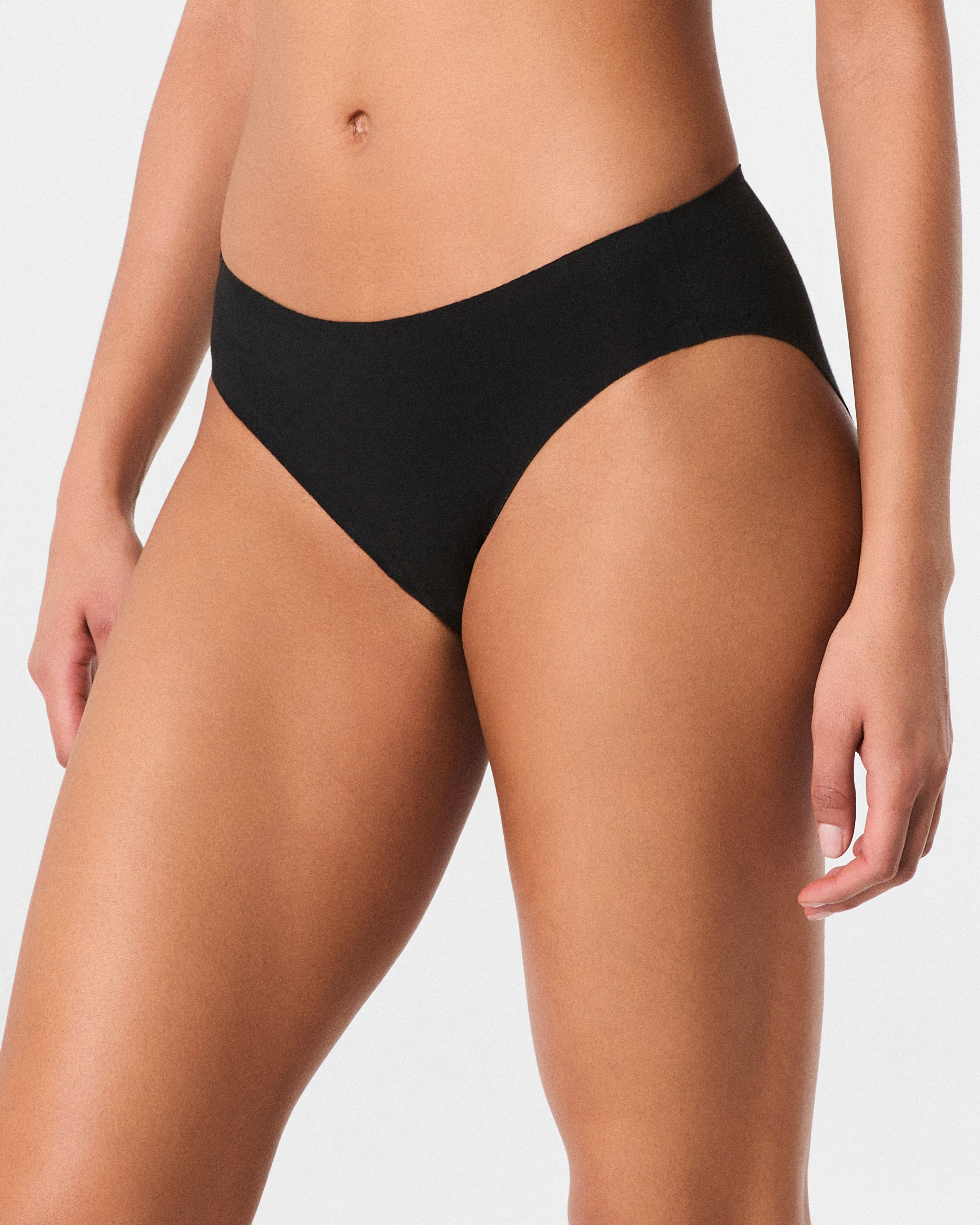 SPANXsmooth™ Fit-To-You Supima® Cotton Bikini 3-Pack | Powder/Toasted Oatmeal/Very Black