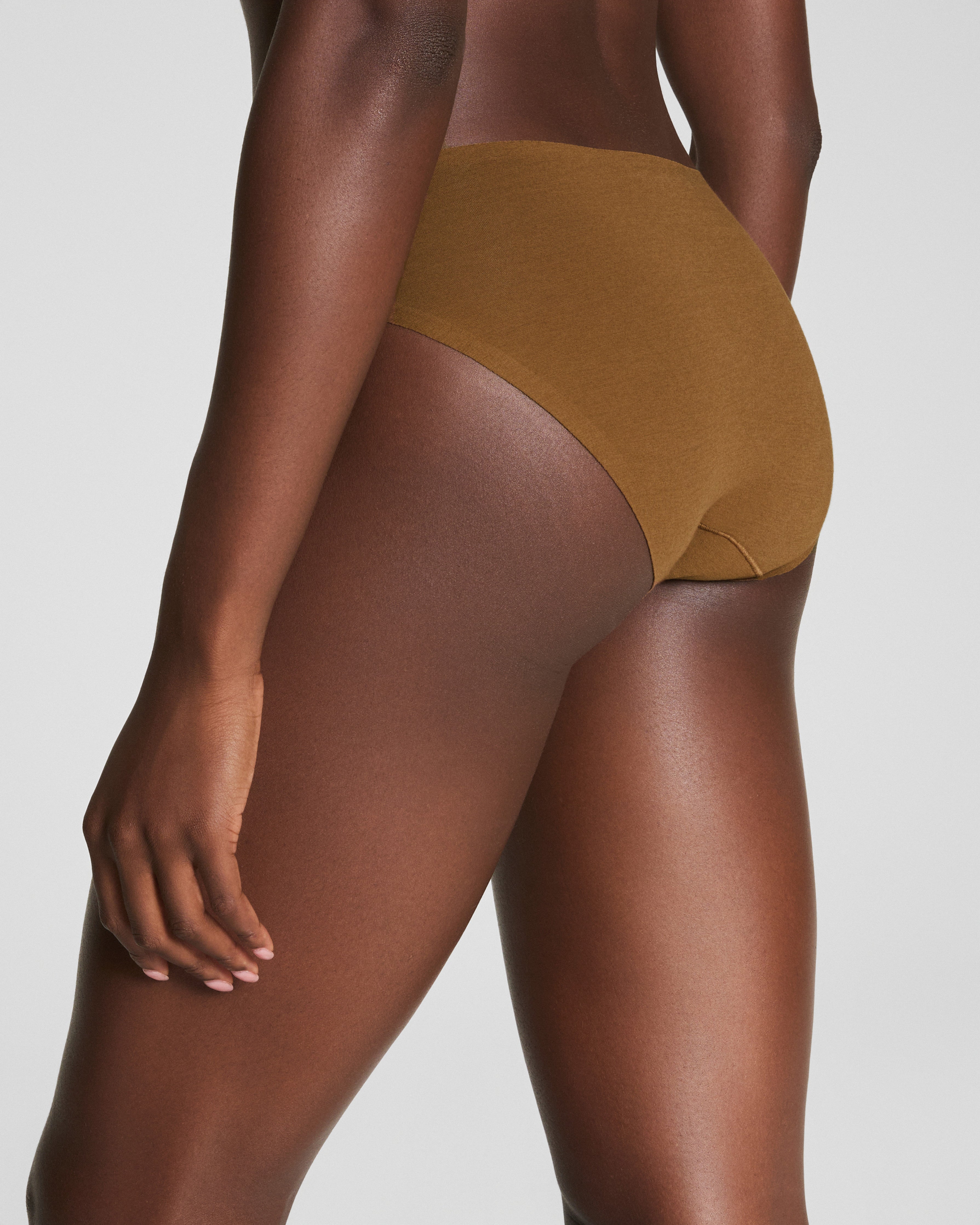 SPANXsmooth™ Fit-To-You Supima® Cotton Bikini 3-Pack | Olive Leaf/Walnut/Earth Stone