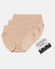 SPANXsmooth™ Fit-To-You Supima® Cotton Brief 3-Pack | Toasted Oatmeal