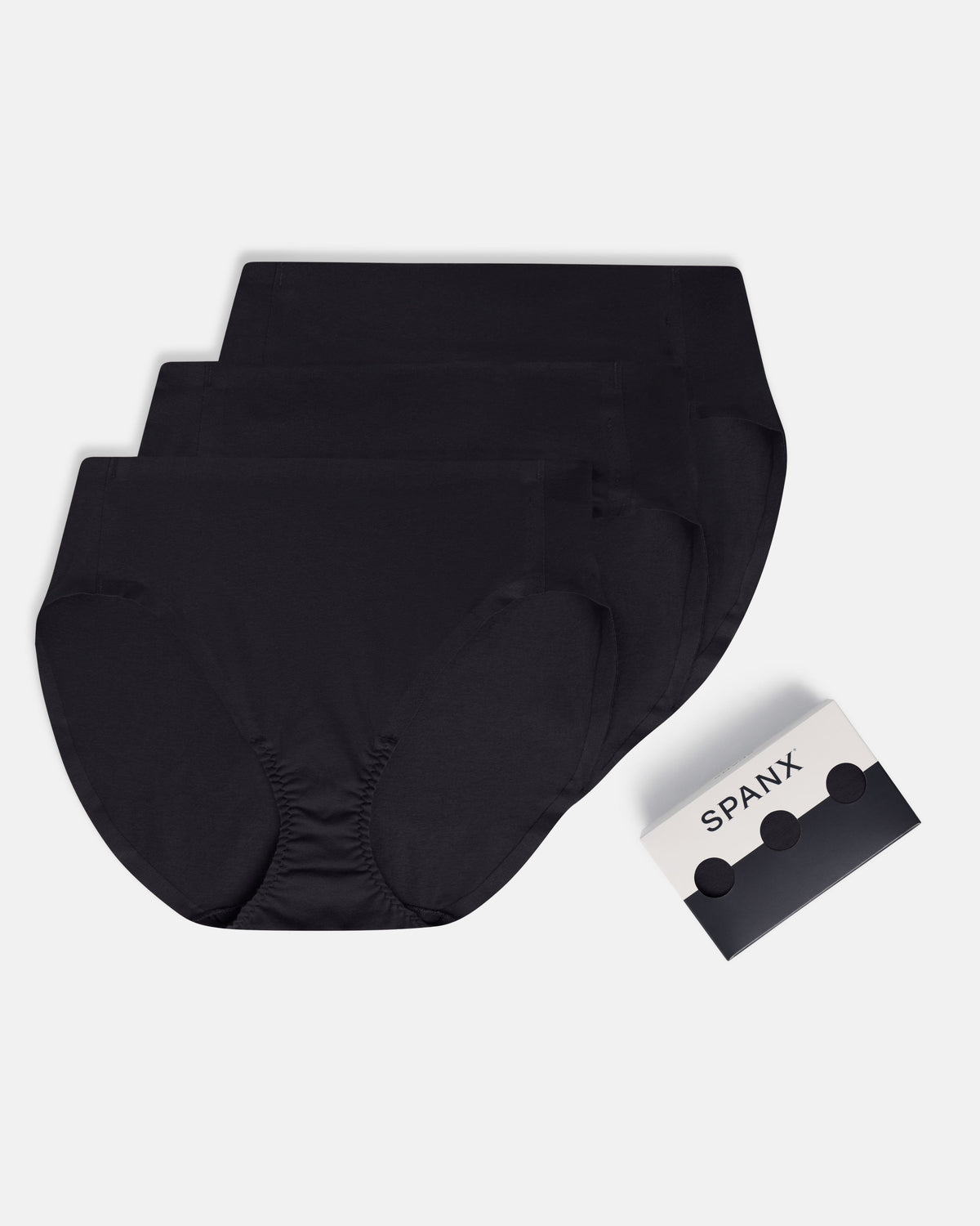 SPANXsmooth™ Fit-To-You Supima® Cotton Brief 3-Pack | Very Black
