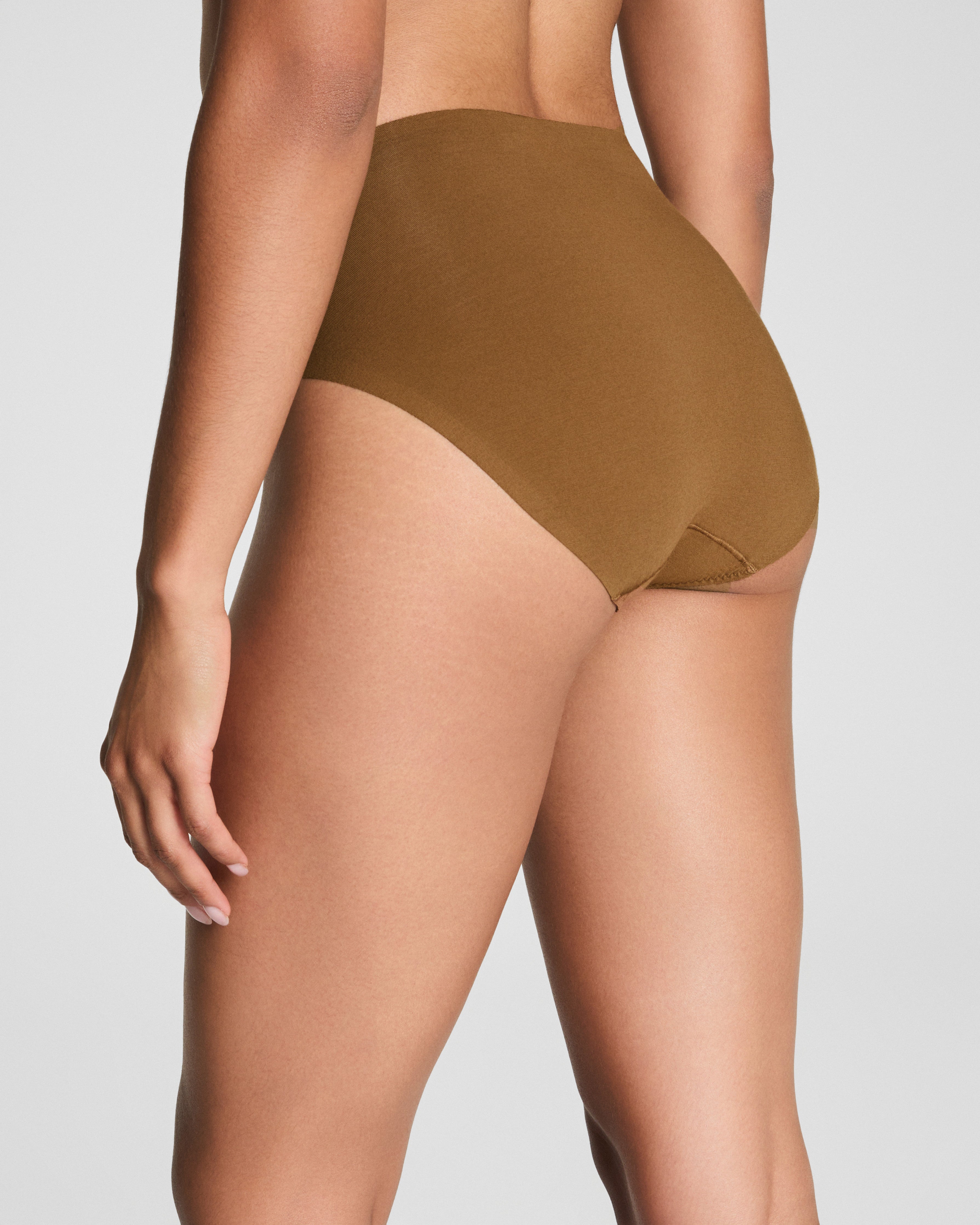 SPANXsmooth™ Fit-To-You Supima® Cotton Brief 3-Pack | Olive Leaf/Walnut/Earth Stone