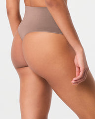 SPANXshape™ ExtraOrdinary Supima® Cotton Thong | Cafe Au Lait