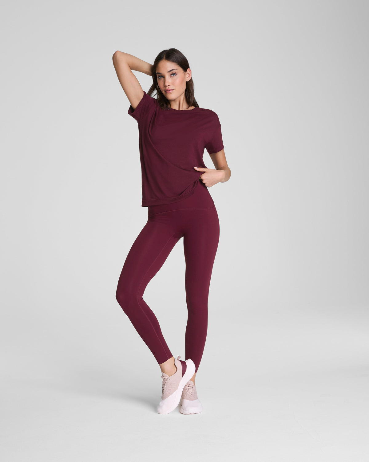 SPANXshape™ Booty Boost® Full Length Leggings | Plum Berry