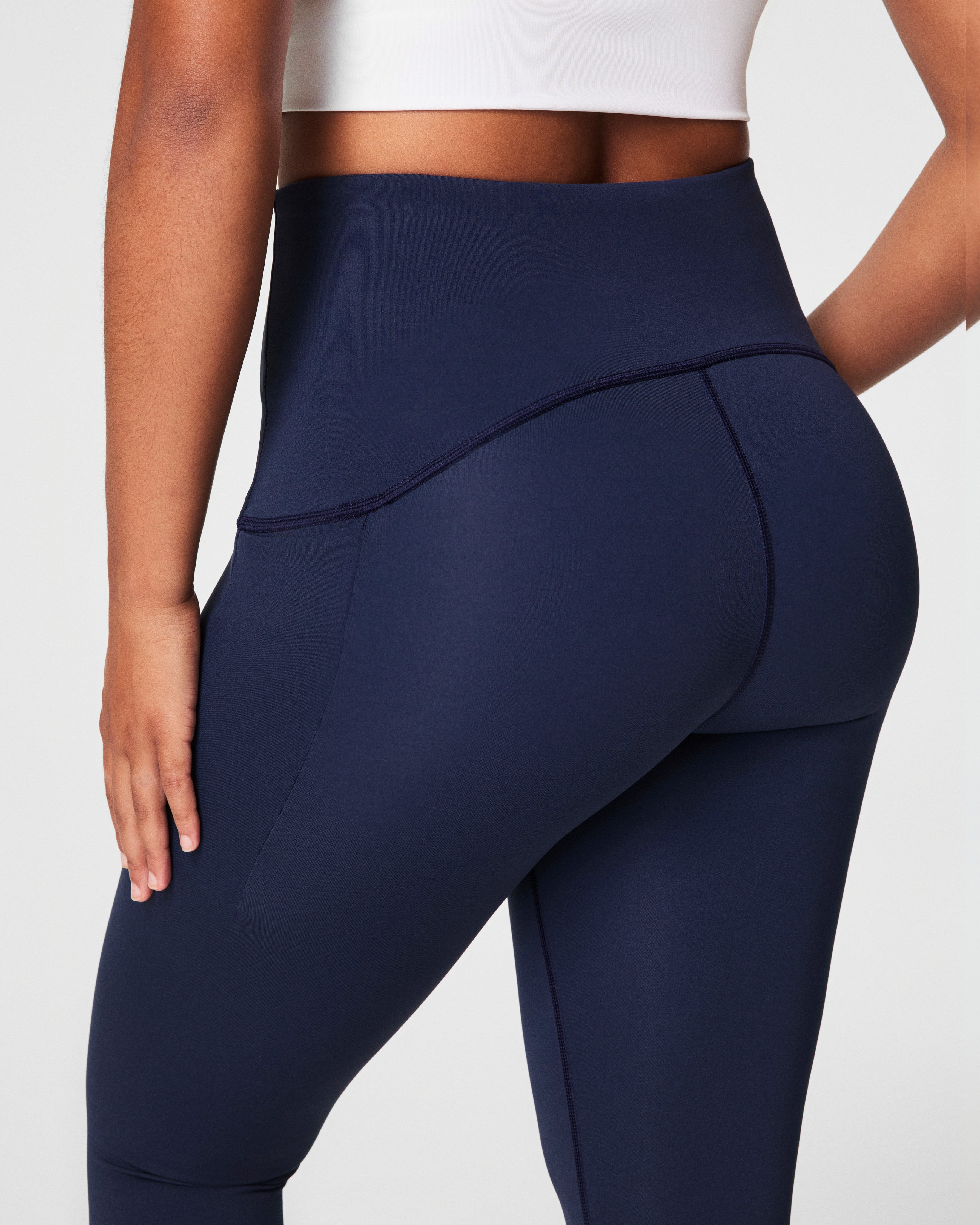 SPANXshape™ Booty Boost® Side Pocket Leggings | Timeless Navy