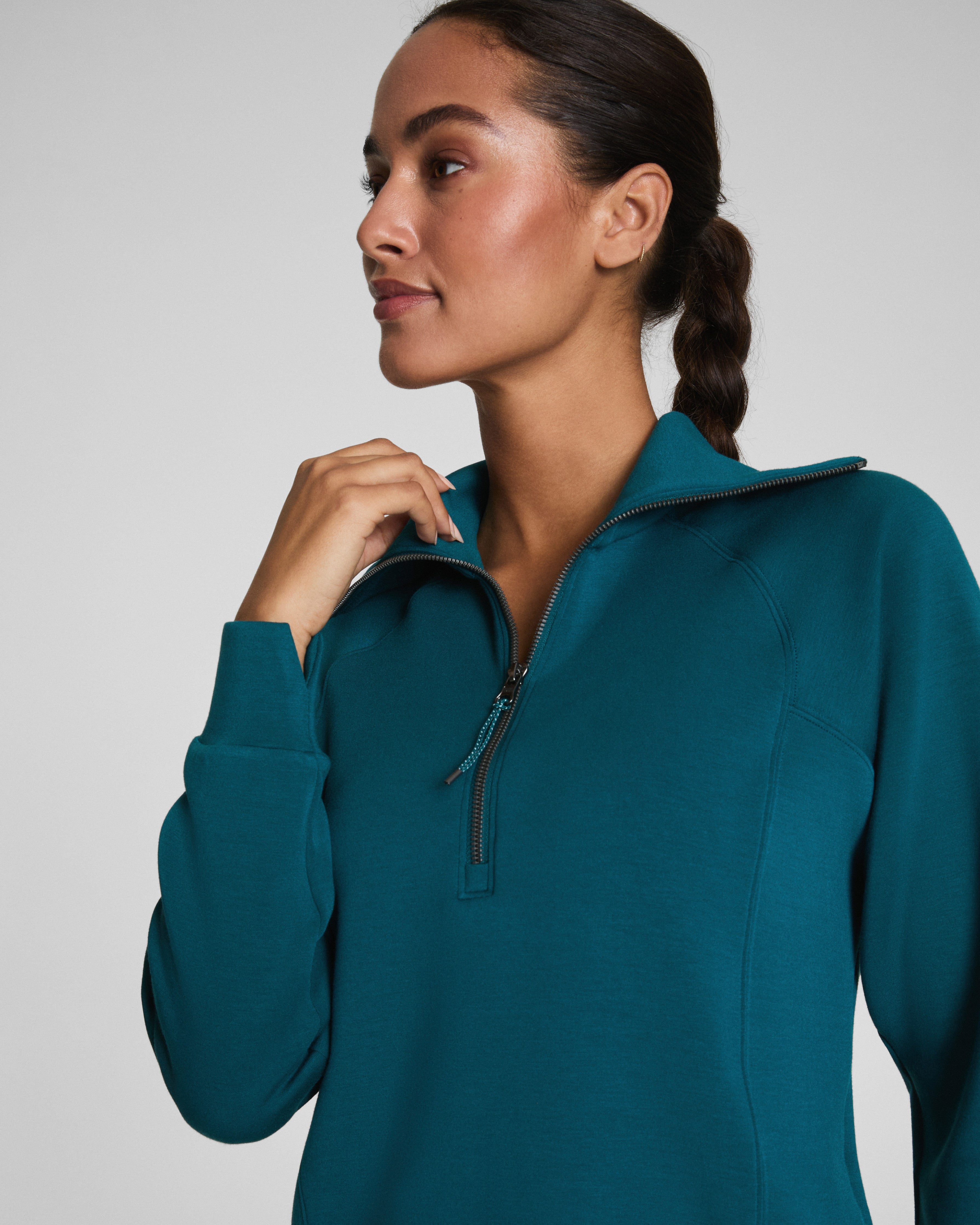 SPANX AirEssentials® Half Zip | Emerald Bay