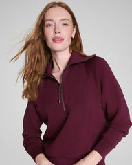 SPANX AirEssentials® Half Zip | Plum Berry